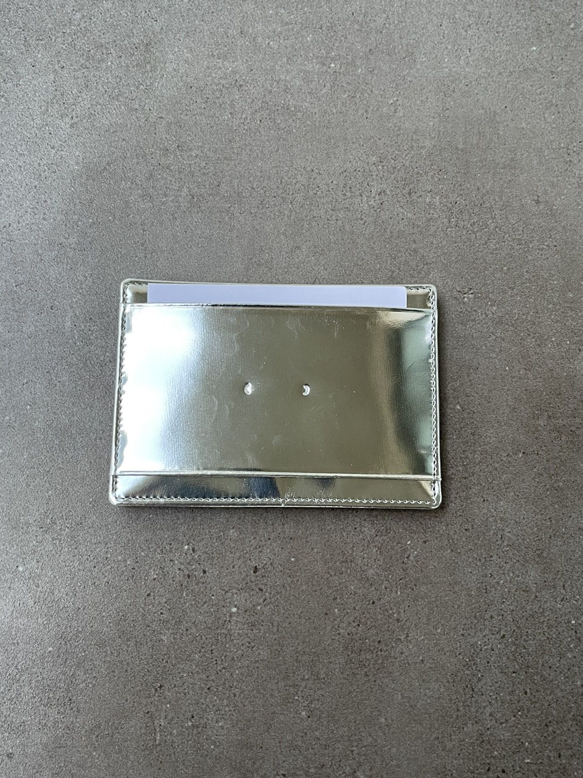 Other !DS! SS23 PB 0110 Silver Patent Leather Cardholder Size ONE SIZE - 2 Thumbnail