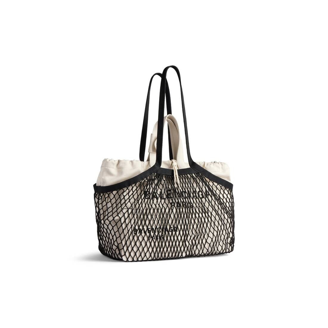 Balenciaga o1bcso1str0525 Size: OS / 24/7 Medium Tote Bag Beige/Black Size ONE SIZE - 2 Thumbnail