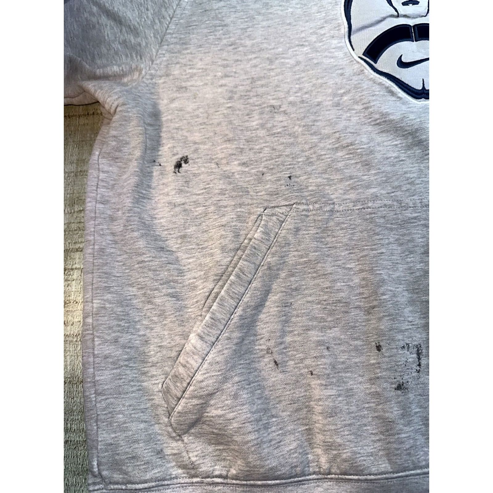 Nike VINTAGE Nike Center Swoosh Football Hoodie Mens M White Cotton Blend Fleece Logo Pullover Sports Winter Size US M / EU 48-50 / 2 - 6 Thumbnail