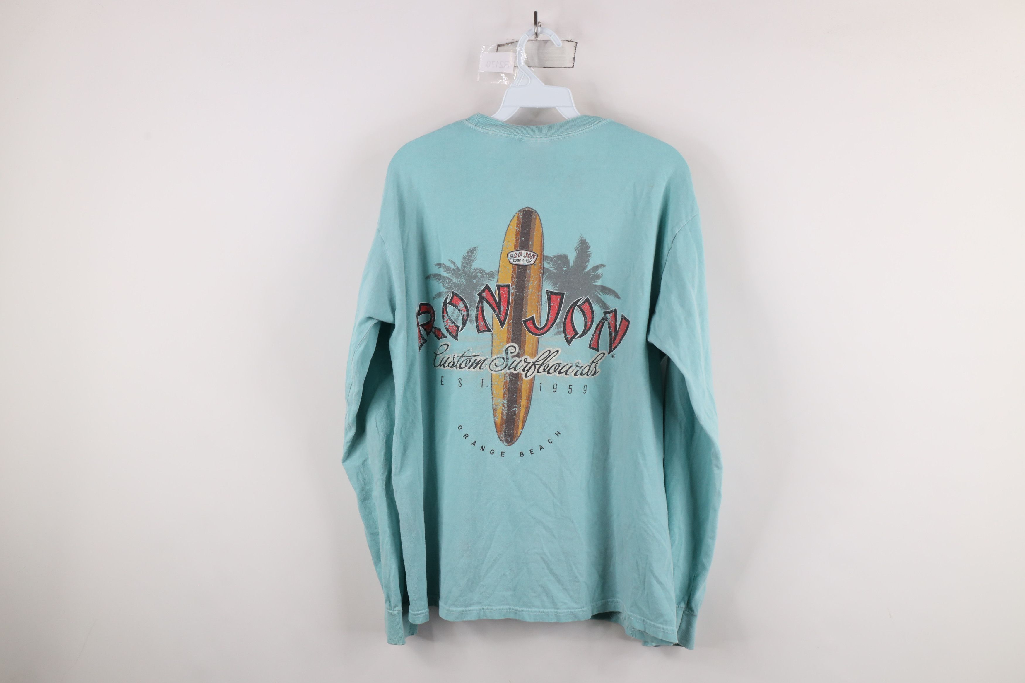 Ron Jon Surf Shop × Vintage Vintage Ron Jon Surf Shop Orange Beach Long Sleeve T-Shirt Size US M / EU 48-50 / 2 - 11 Thumbnail