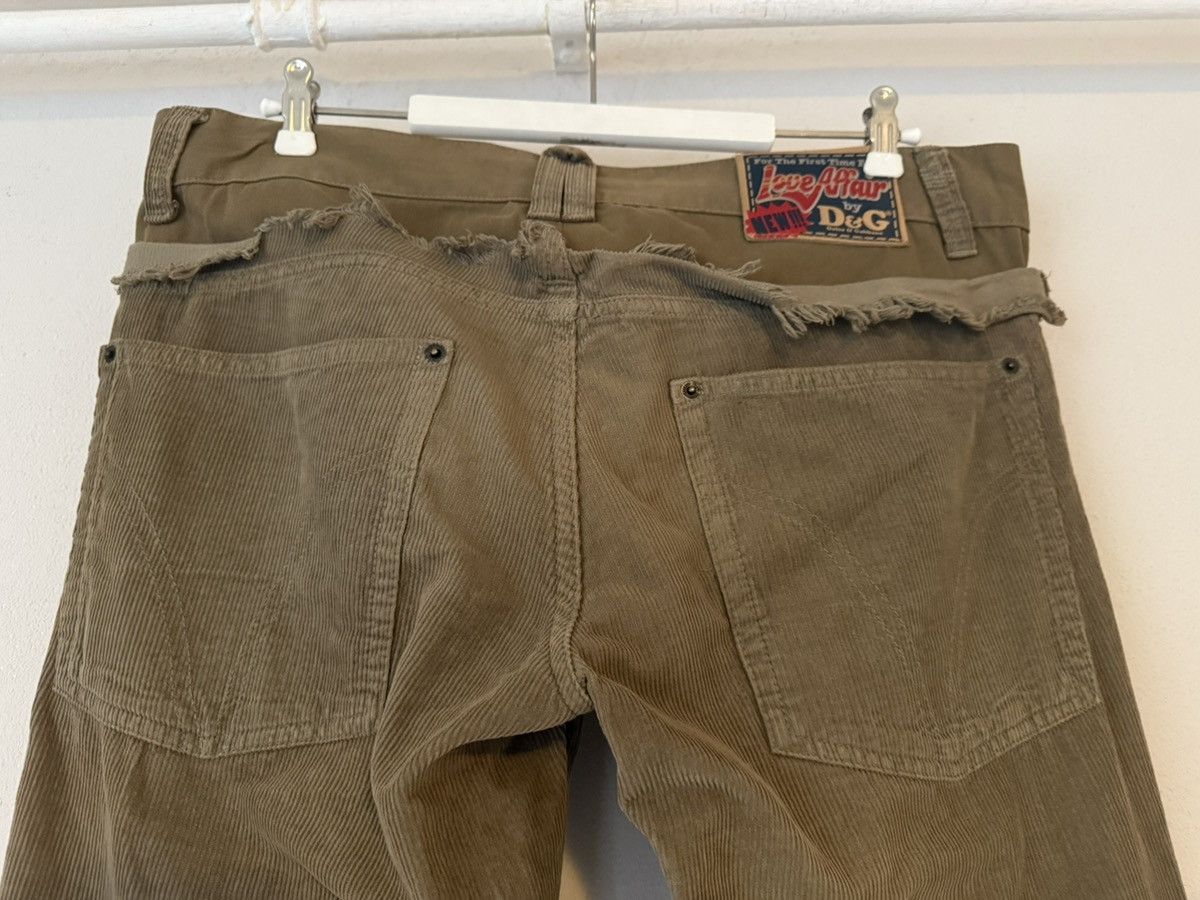 Dolce & Gabbana Distressed Corduroy Pants with Dual Waistband Detail Size US 34 / EU 50 - 9 Thumbnail