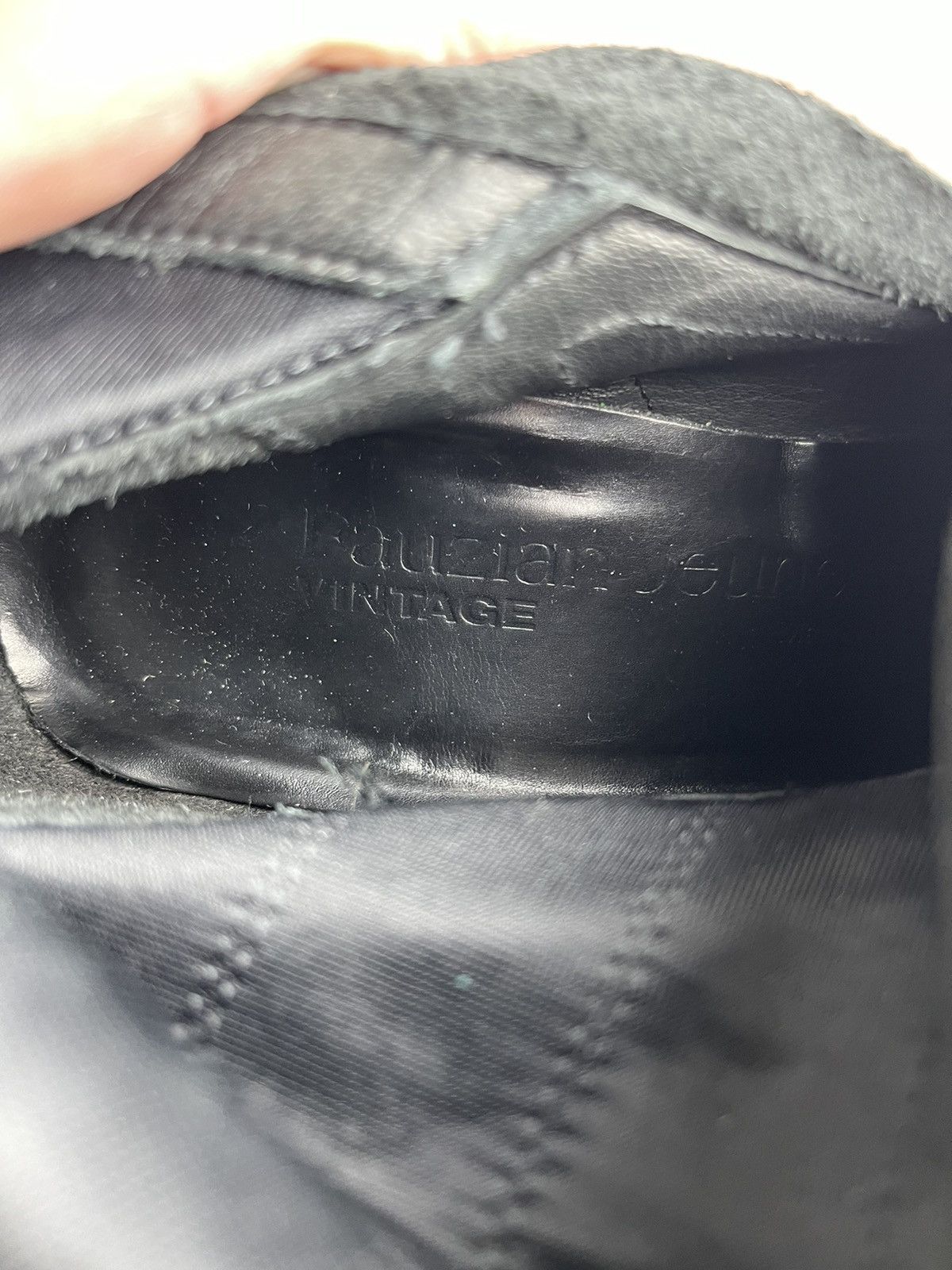 Other Fauzian Jeunesse Black Avant Garde Leather Tall Riding Boots Size US 9 / IT 39 - 11 Thumbnail
