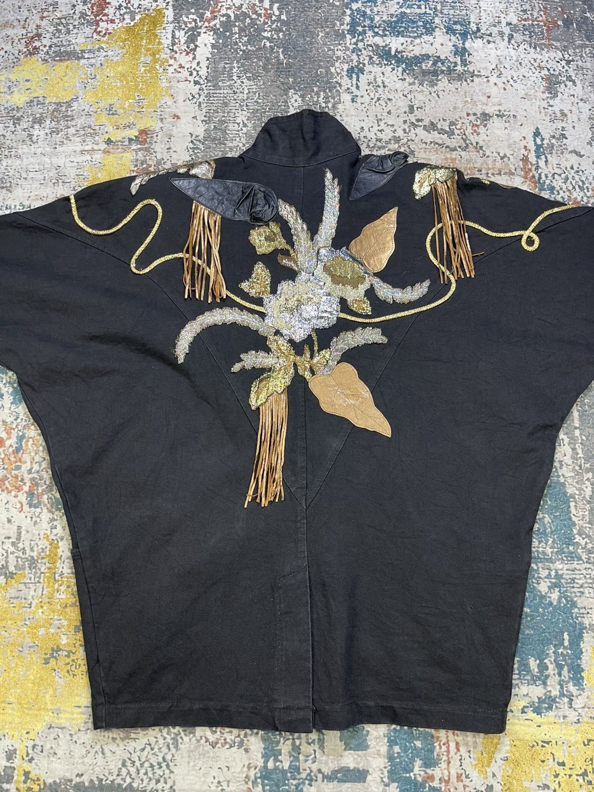 Vintage Vtg Torpedo Western Allure Art Denim Jacket Size S / US 4 / IT 40 - 10 Thumbnail
