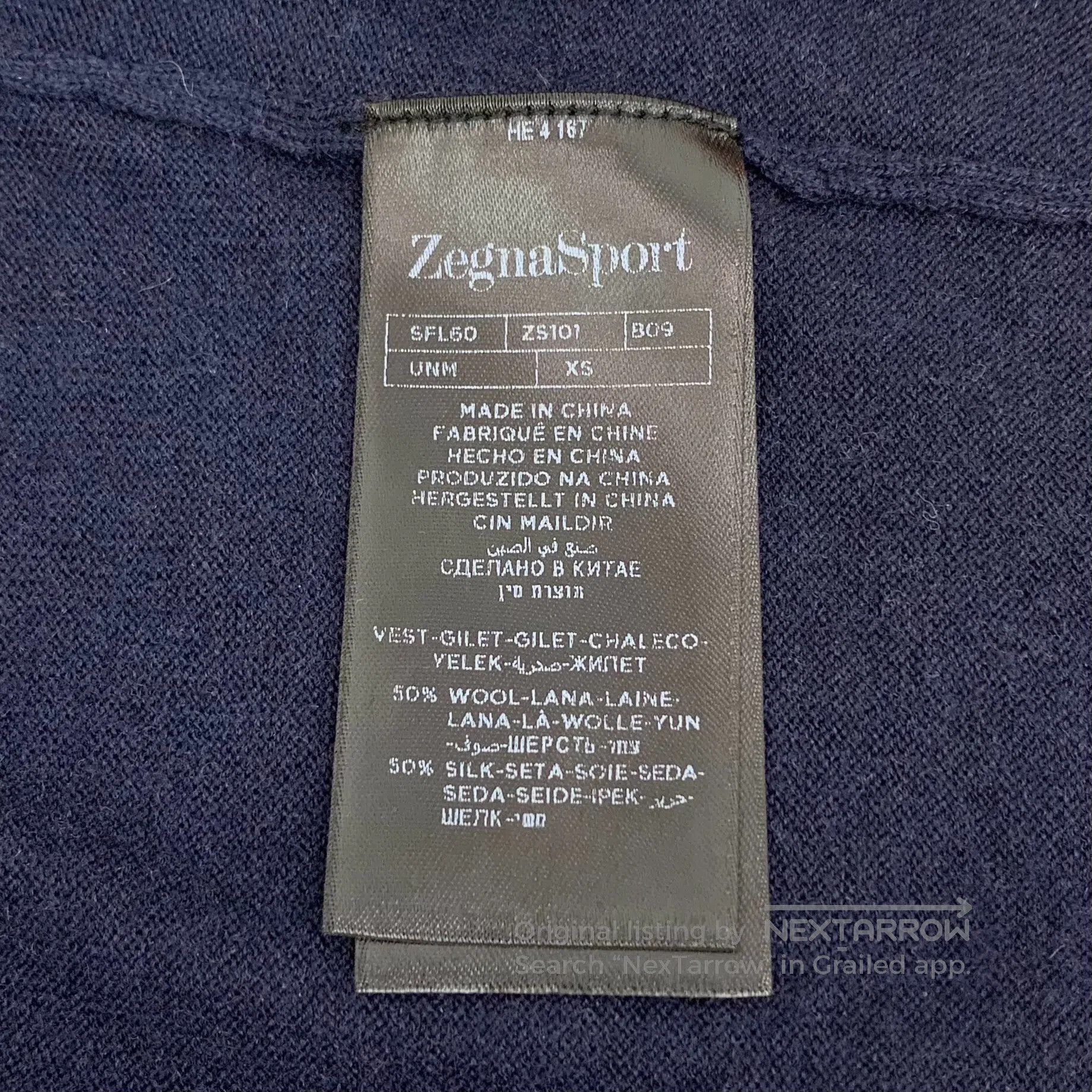 Ermenegildo Zegna Zegna Color Blocked Wool Fake Two-Piece Round Neck Long-Sl Size US XS / EU 42 / 0 - 8 Thumbnail