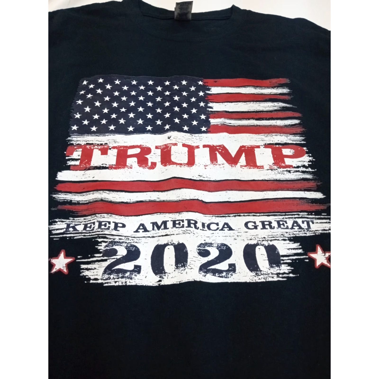 Gildan VINTAGE Trump Keep America Great 2020 2XL SS Black Tshirt Gildan Ultra Cotton 50"x30" Size US XXL / EU 58 / 5 - 7 Thumbnail