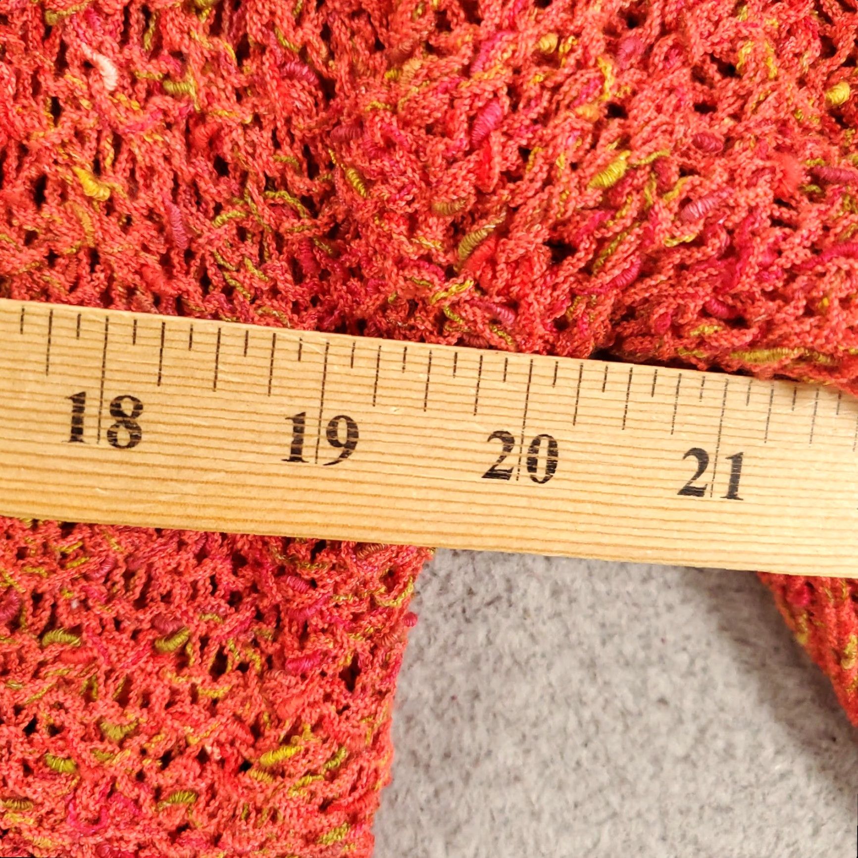 Coldwater Creek Coldwater Creek Sweater Cardigan XL Orange Peach Speckled Button Up Womens Size XL / US 12-14 / IT 48-50 - 4 Thumbnail