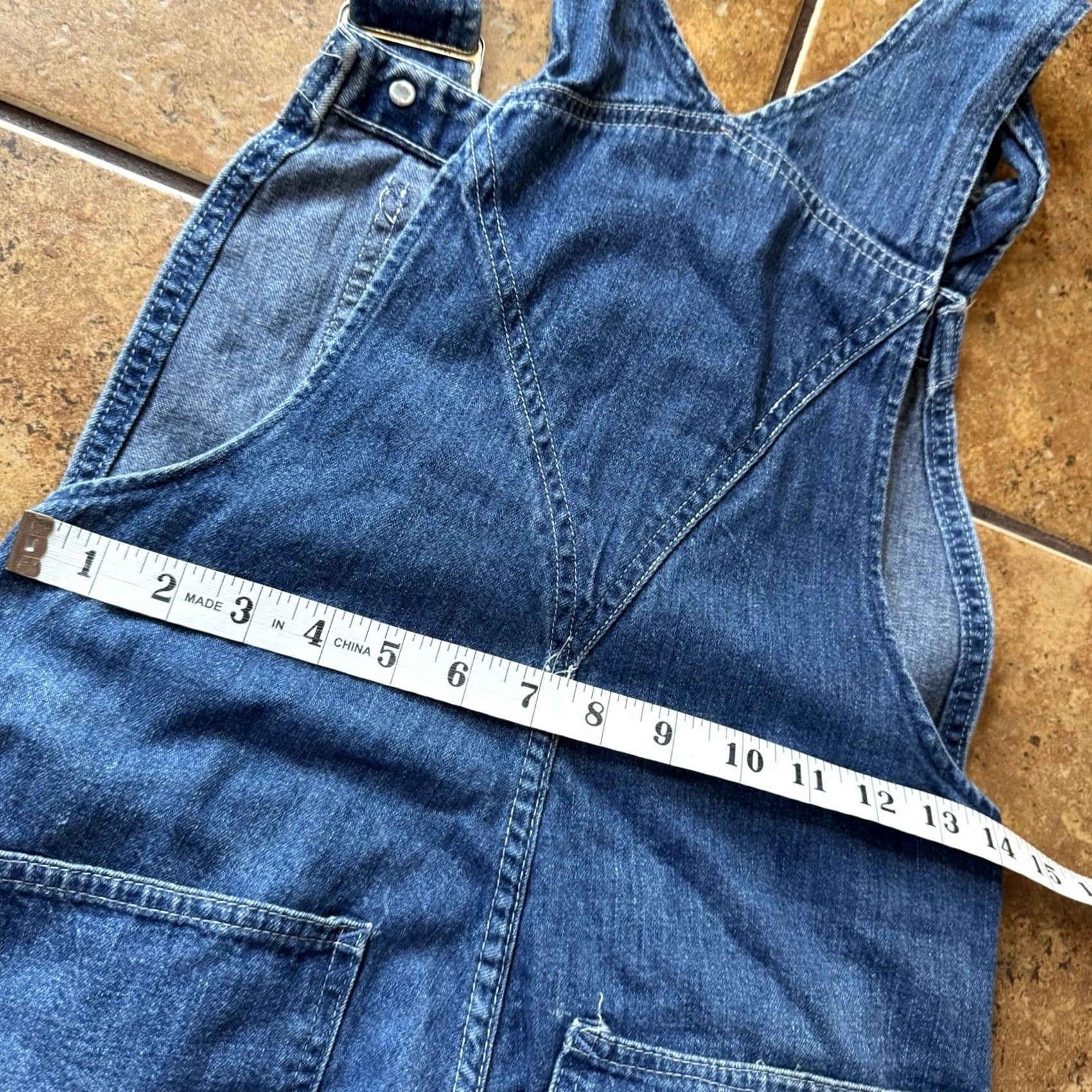 Sears VINTAGE Sears Work Leisure Denim Bib Overalls Mens 28 x 29 Jeans Blue USA Workwear Size US 28 / EU 44 - 7 Thumbnail