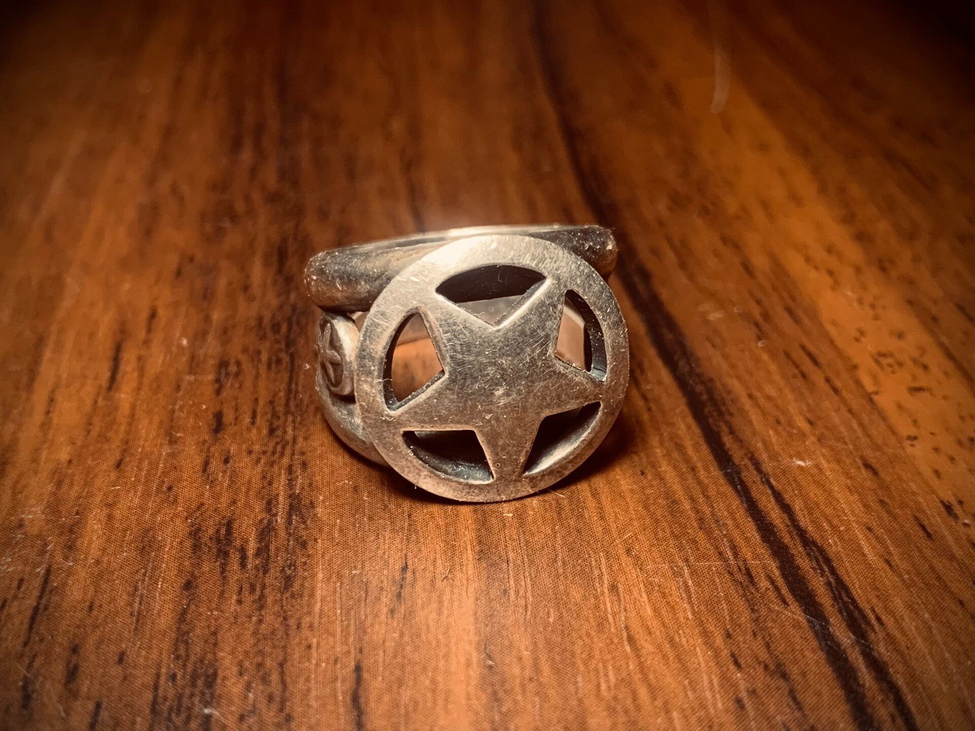 Lucky Brand Lucky John Sterling Silver Star Ring Size ONE SIZE - 1 Thumbnail