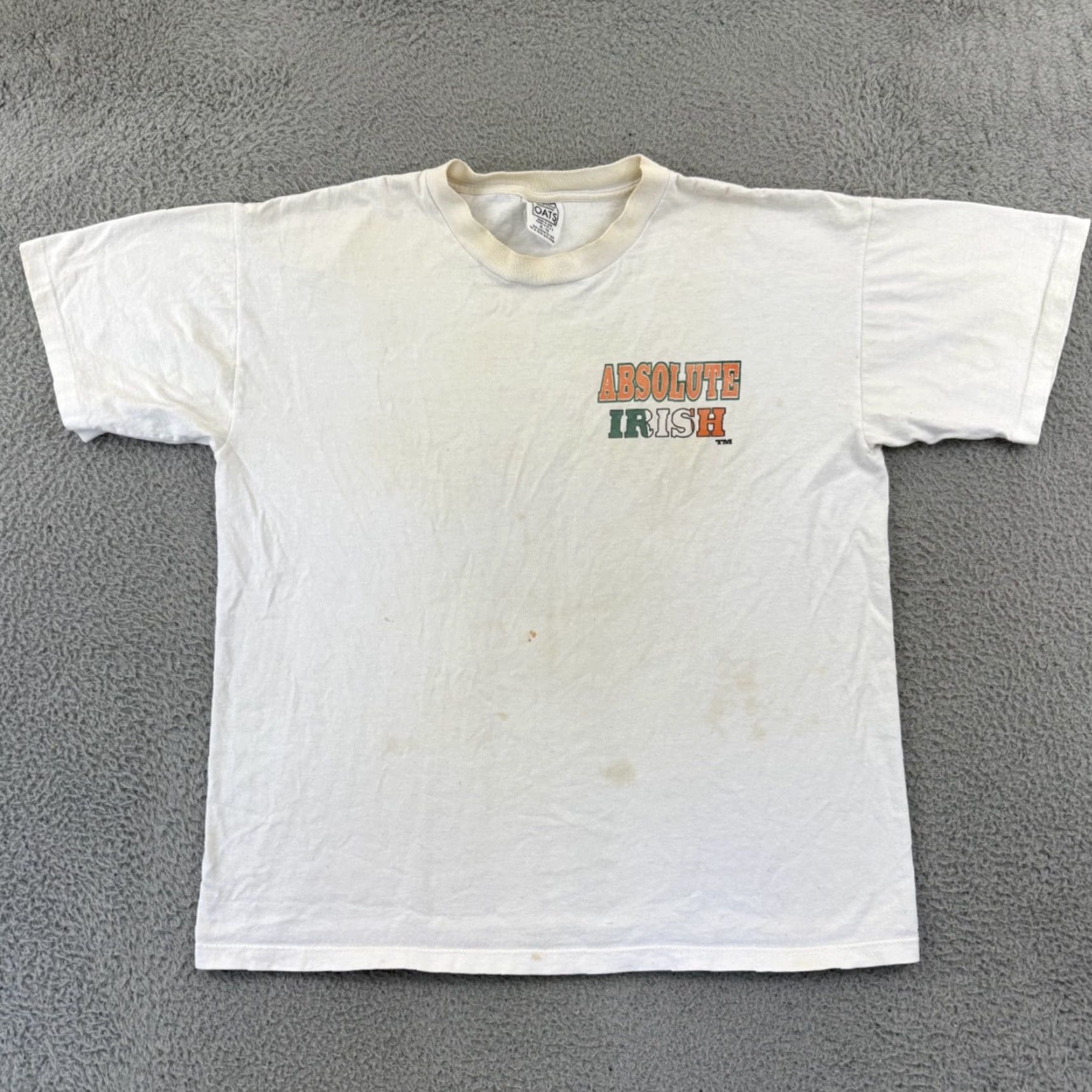 Vintage VINTAGE Wild Oats Shirt Mens XL White Short Sleeve 90s USA Graphic Print Angel Logo (USA, 90s) Size US XL / EU 56 / 4 - 2 Thumbnail