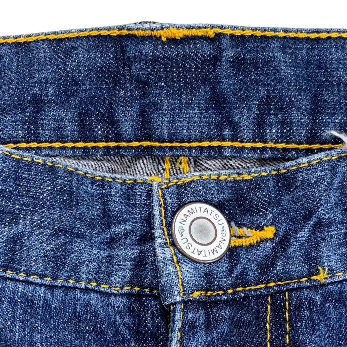 Japanese Brand Naminoritatsujin Karakuri Embroidered Jorts Denim Pants Size US 32 / EU 48 - 6 Thumbnail