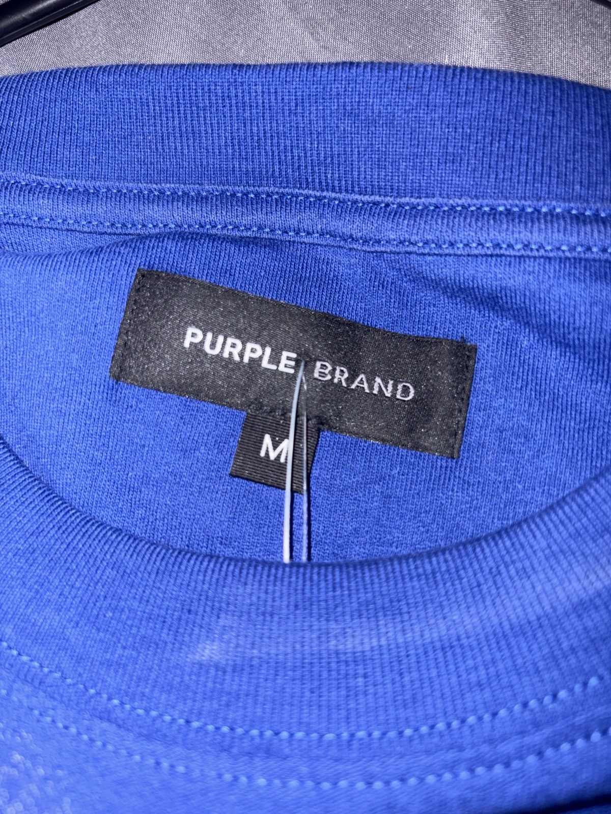 Purple Brand Purple Brand Smoke Tee Blue Mens Medium Size US M / EU 48-50 / 2 - 2 Thumbnail