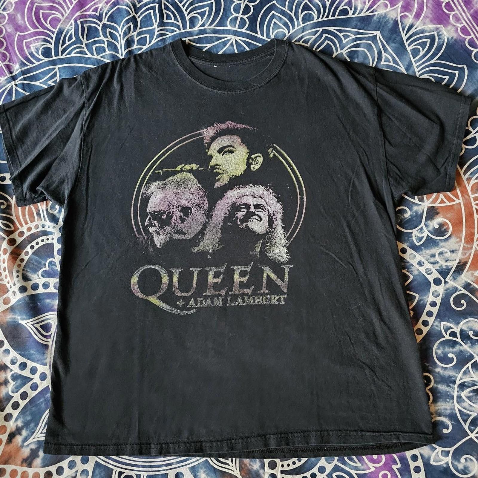 Designer Queen Adam Lambert Concert XL Band Tee Size US XL / EU 56 / 4 - 1 Thumbnail
