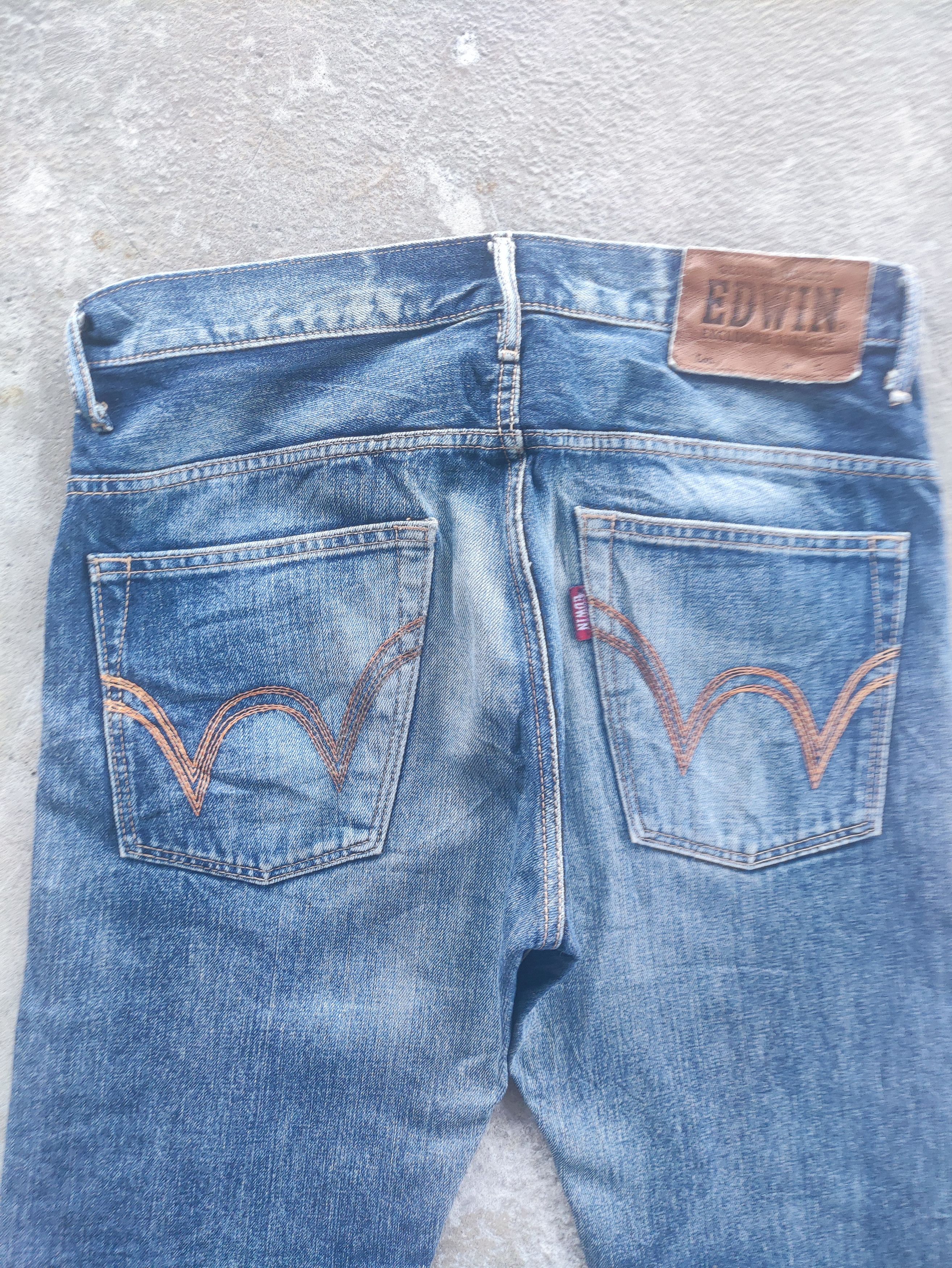 Edwin Vintage Edwin Distressed Faded Denim Pants Size US 35 - 10 Thumbnail