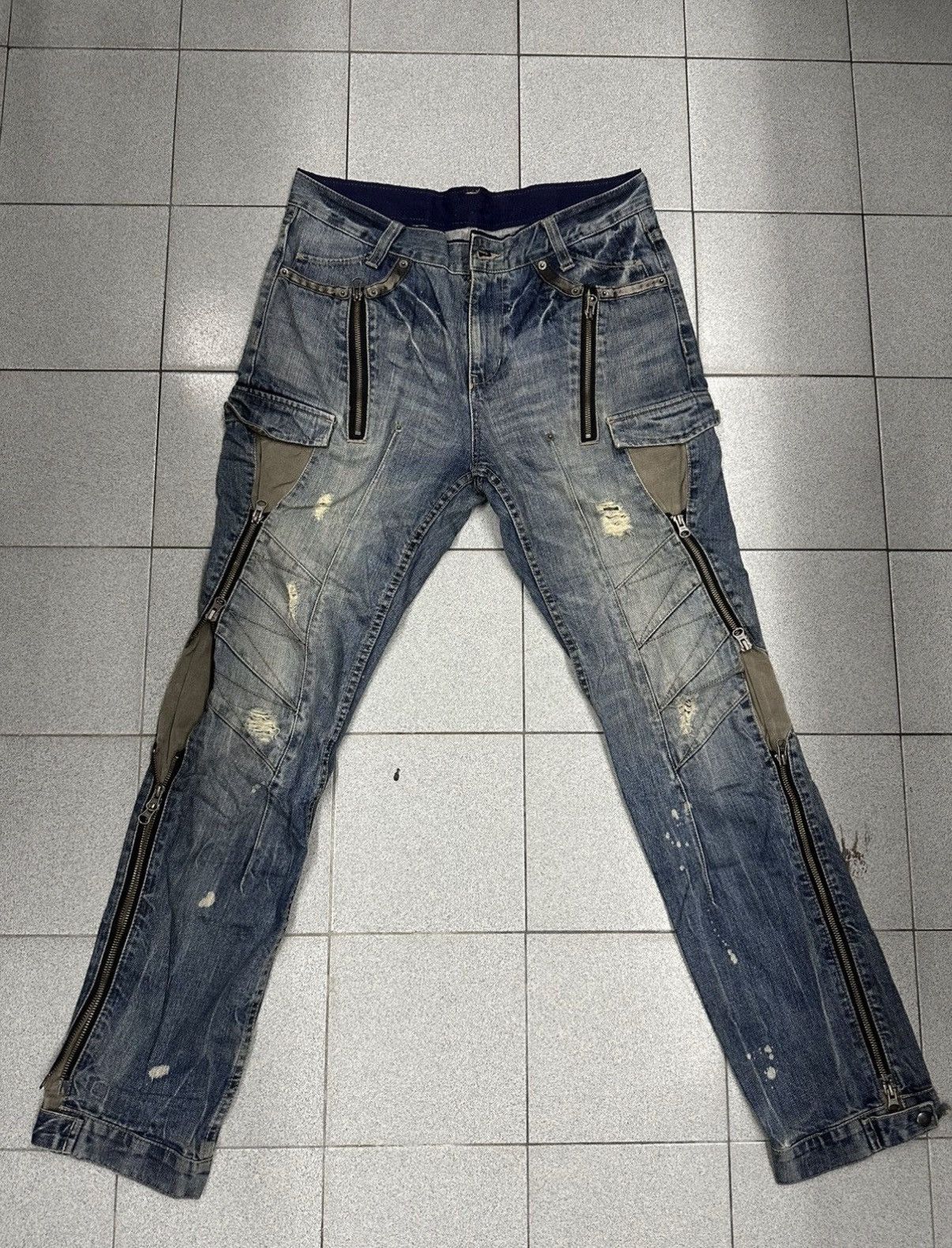PPFM PPFM Reconstructed Hysteric Style Cargo Pants Sz34 Size US 34 / EU 50 - 3 Thumbnail