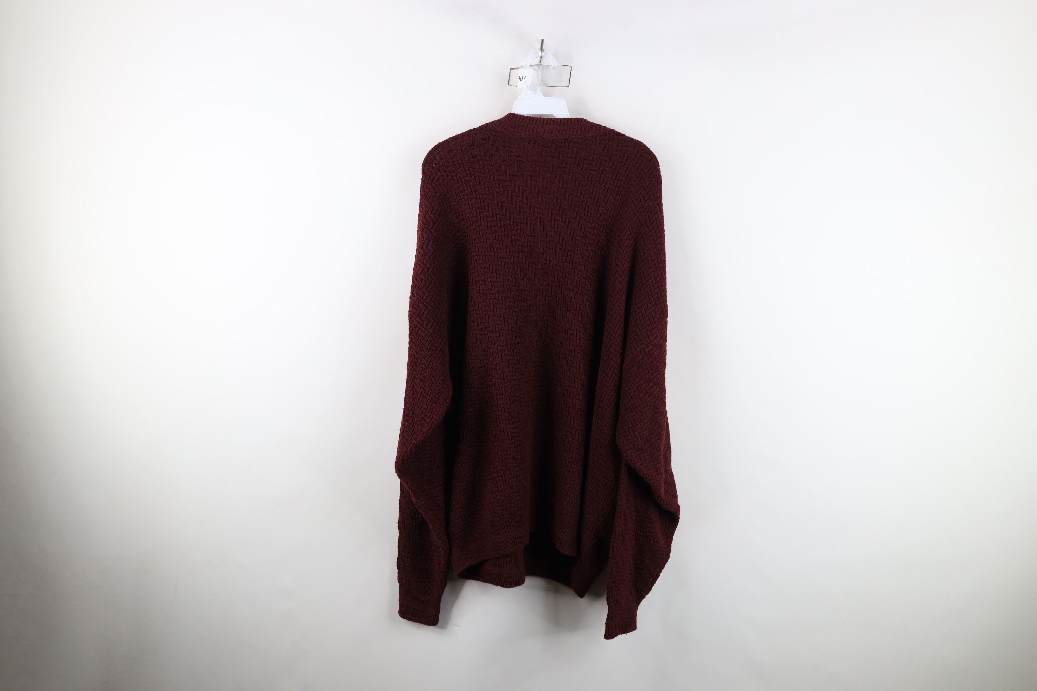 Vintage Vintage 90s Streetwear Zig Zag Knit Crewneck Sweater USA Size US L / EU 52-54 / 3 - 9 Thumbnail