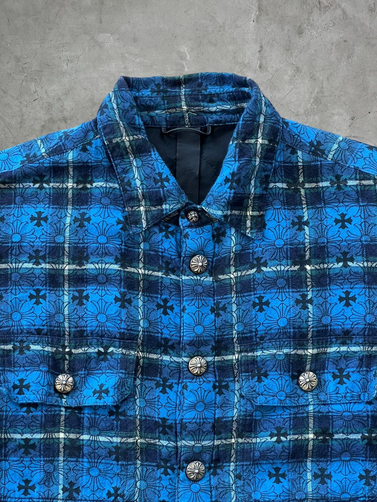 Chrome Hearts Rare Chrome Hearts Quilt Lined Flannel Size US M / EU 48-50 / 2 - 6 Thumbnail