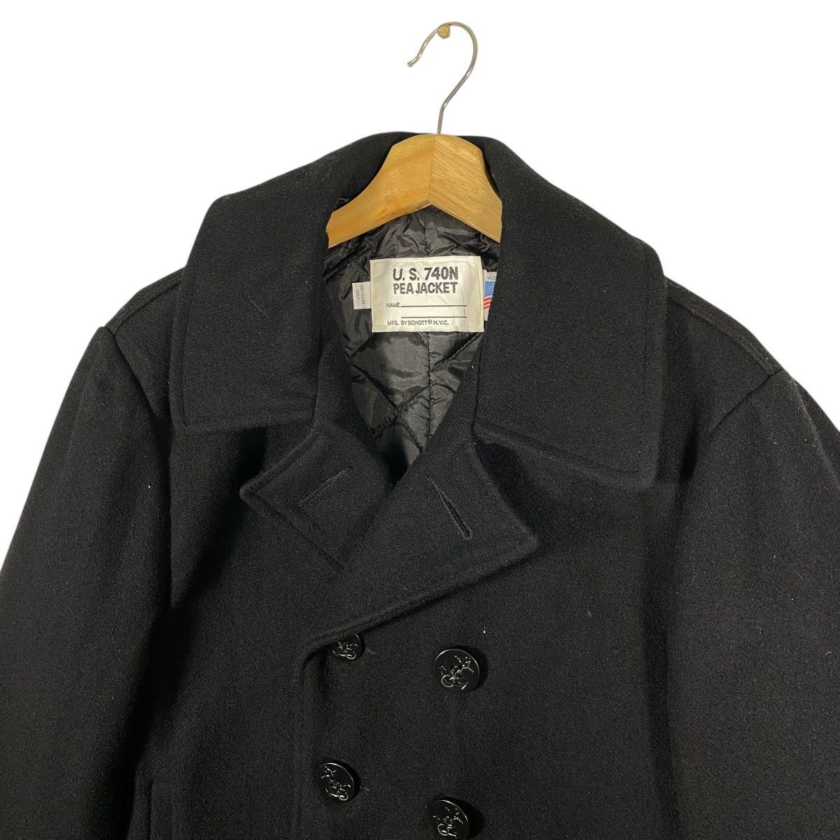 Schott Vintage Schott U.S 740N Peacoat Wool Button Jacket Size US M / EU 48-50 / 2 - 5 Thumbnail