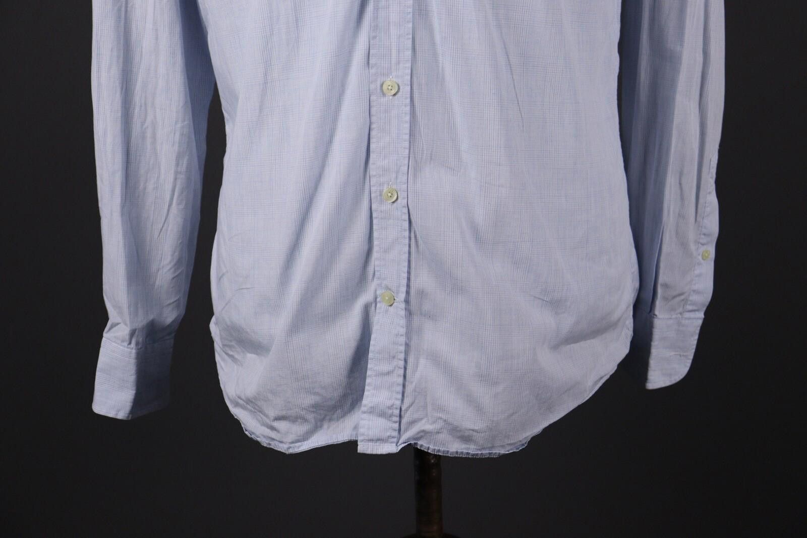 Designer Hackett London Slim Fit Long Sleeve Button Down Shirt Size L Size US L / EU 52-54 / 3 - 3 Thumbnail