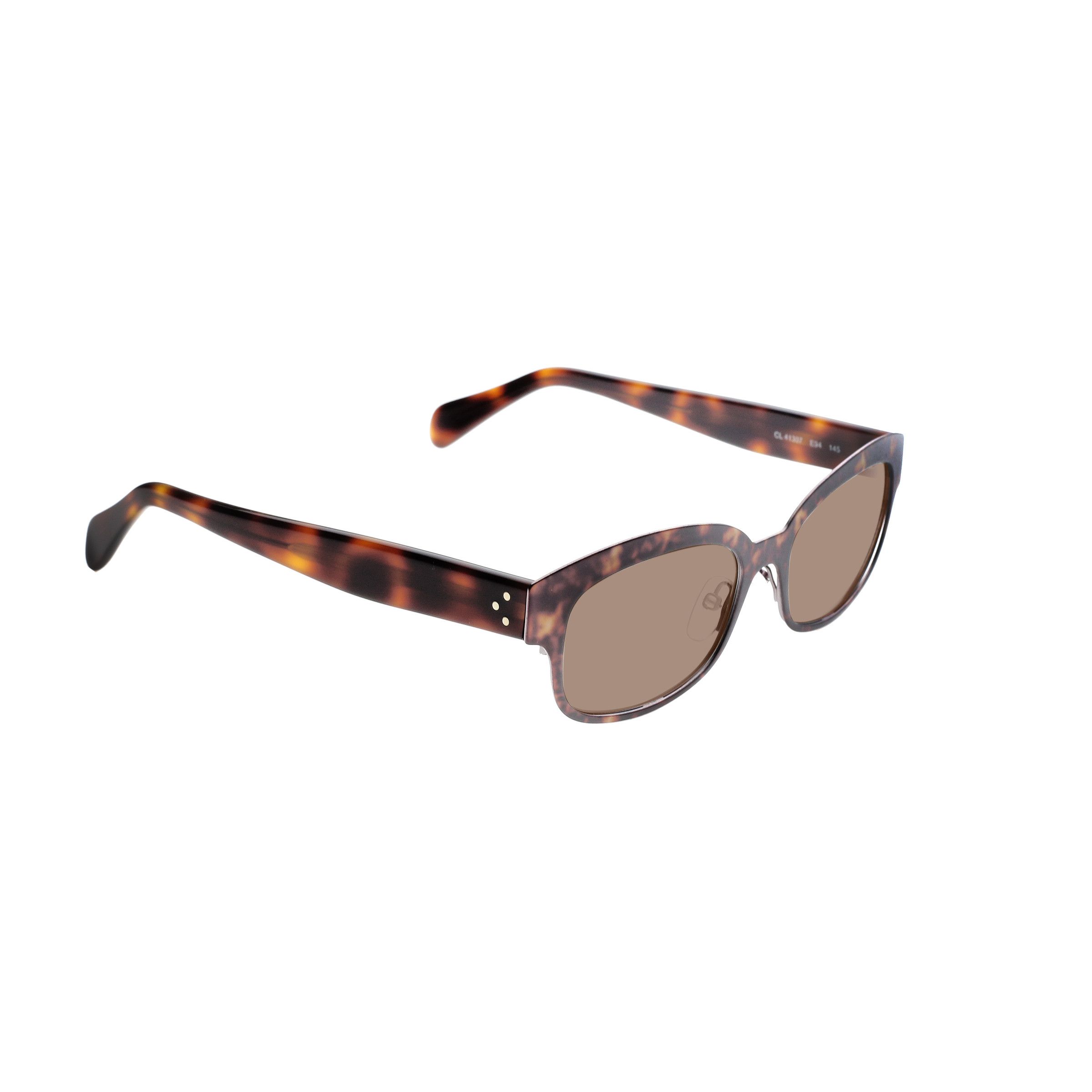 Celine Celine Havana Brown Square-Frame Bold Sunglasses Brown Size ONE SIZE - 2 Thumbnail