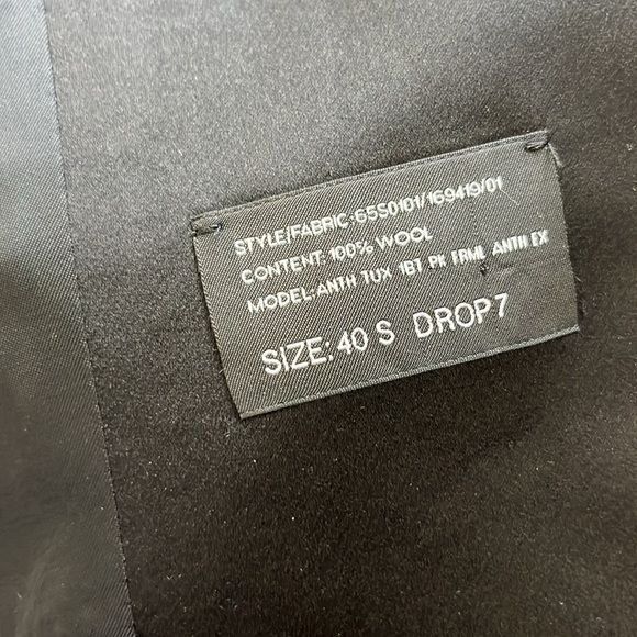 Ralph Lauren Black Label Palrh Lauren Black Label Wool 2 Pc Tuxedo Suit Evening Cockt Size 40S - 13 Thumbnail