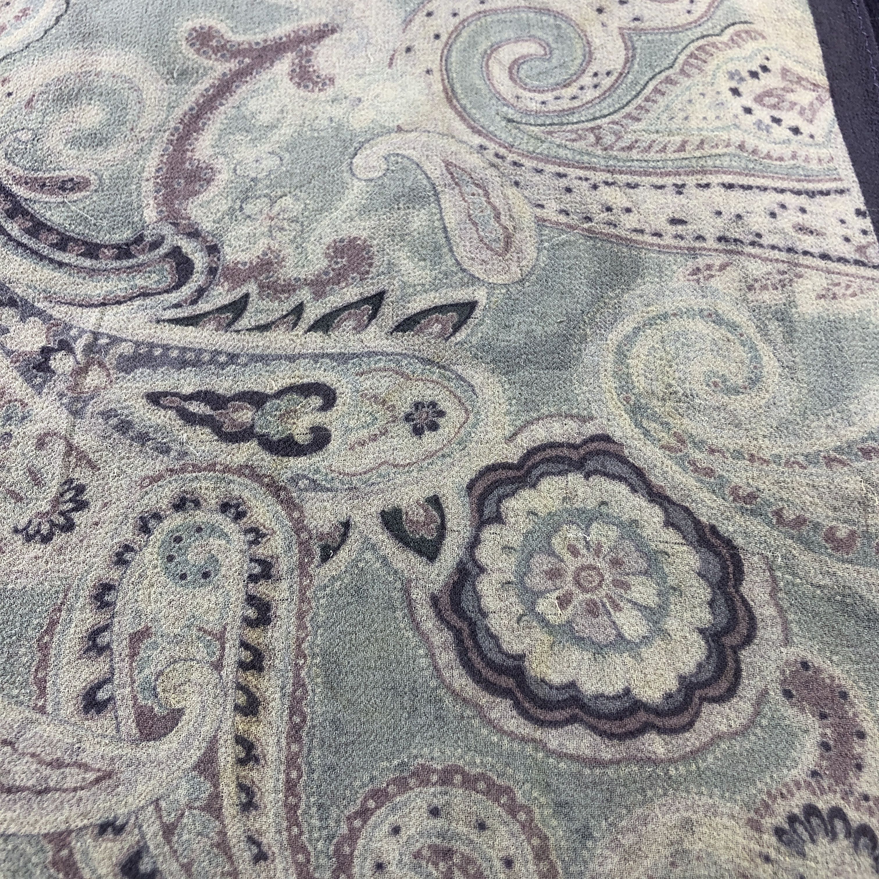 Vintage Basile Paisley Silk Stole Silk Scarf M1382 Size ONE SIZE - 11 Thumbnail