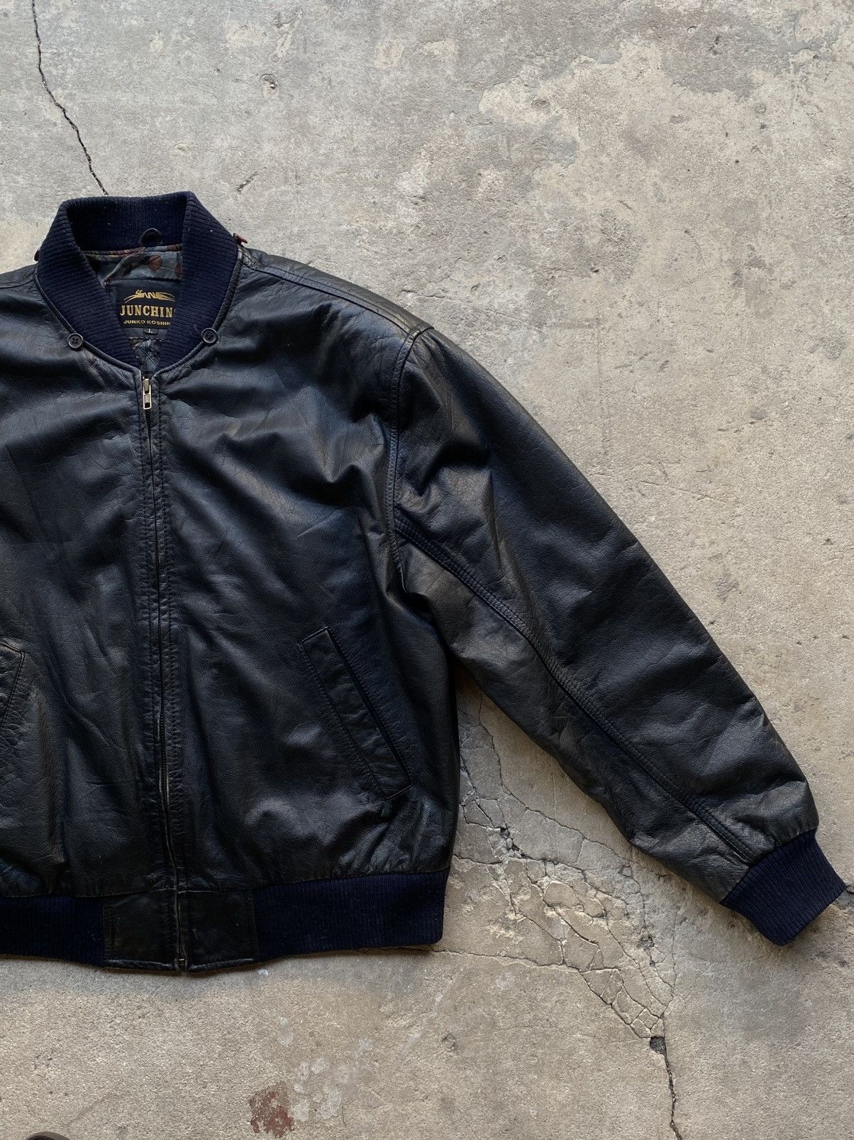 Japanese Brand Mr.Junko leather Jacket Size US L / EU 52-54 / 3 - 11 Thumbnail