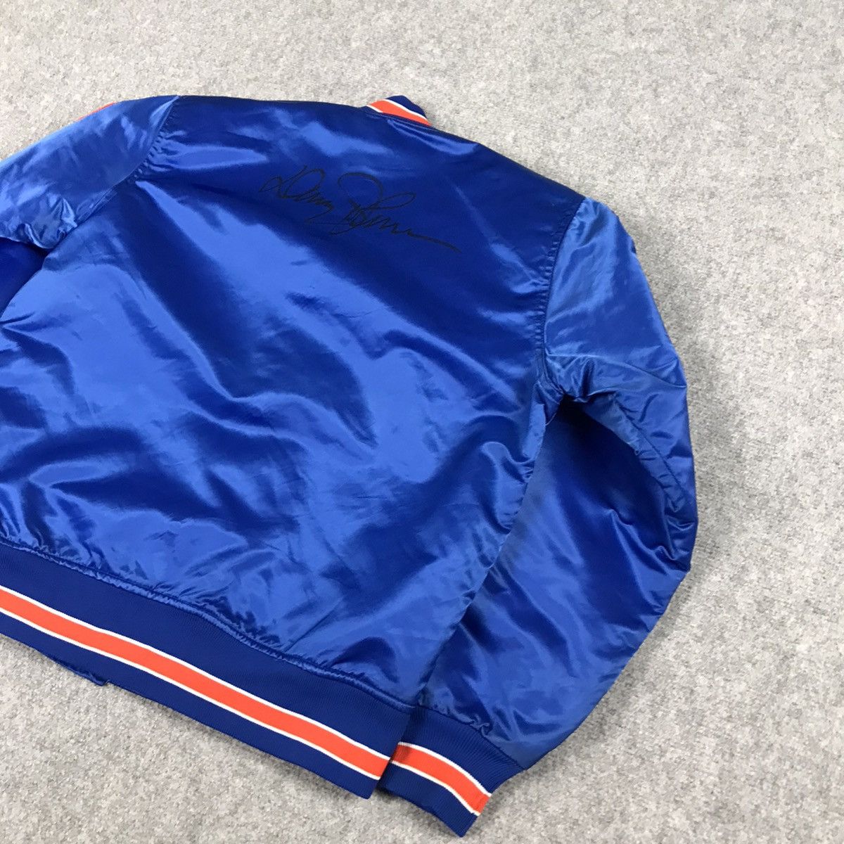 MLB × Starter × Vintage STARTER NEW YORK METS BOMBER SNAP BUTTON SIGNATURE JACKET Size US S / EU 44-46 / 1 - 10 Thumbnail
