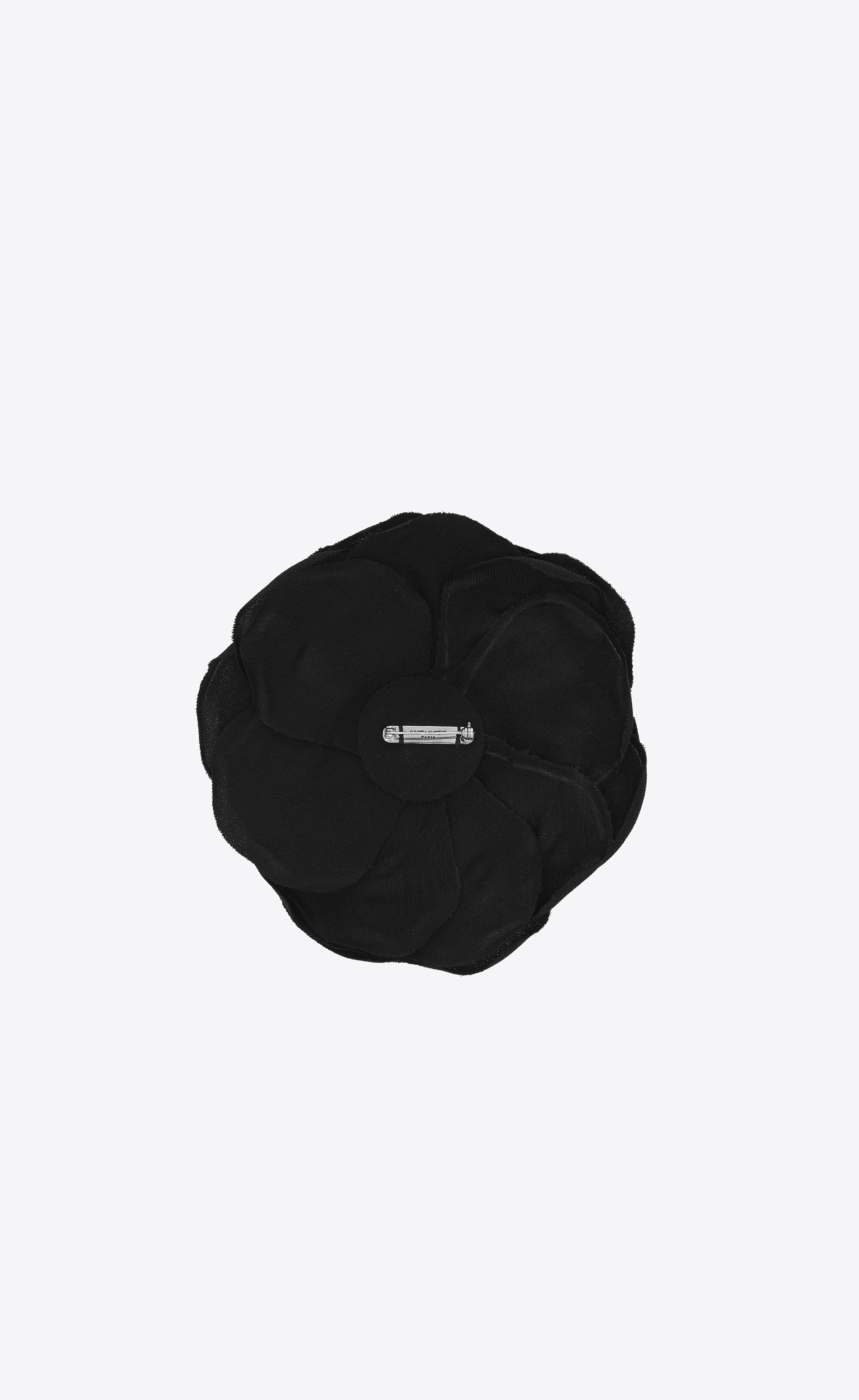 Saint Laurent Paris o1la1rc1a1025 Size: OS / Large Wild Flower Brooch in jersey Size ONE SIZE - 3 Thumbnail