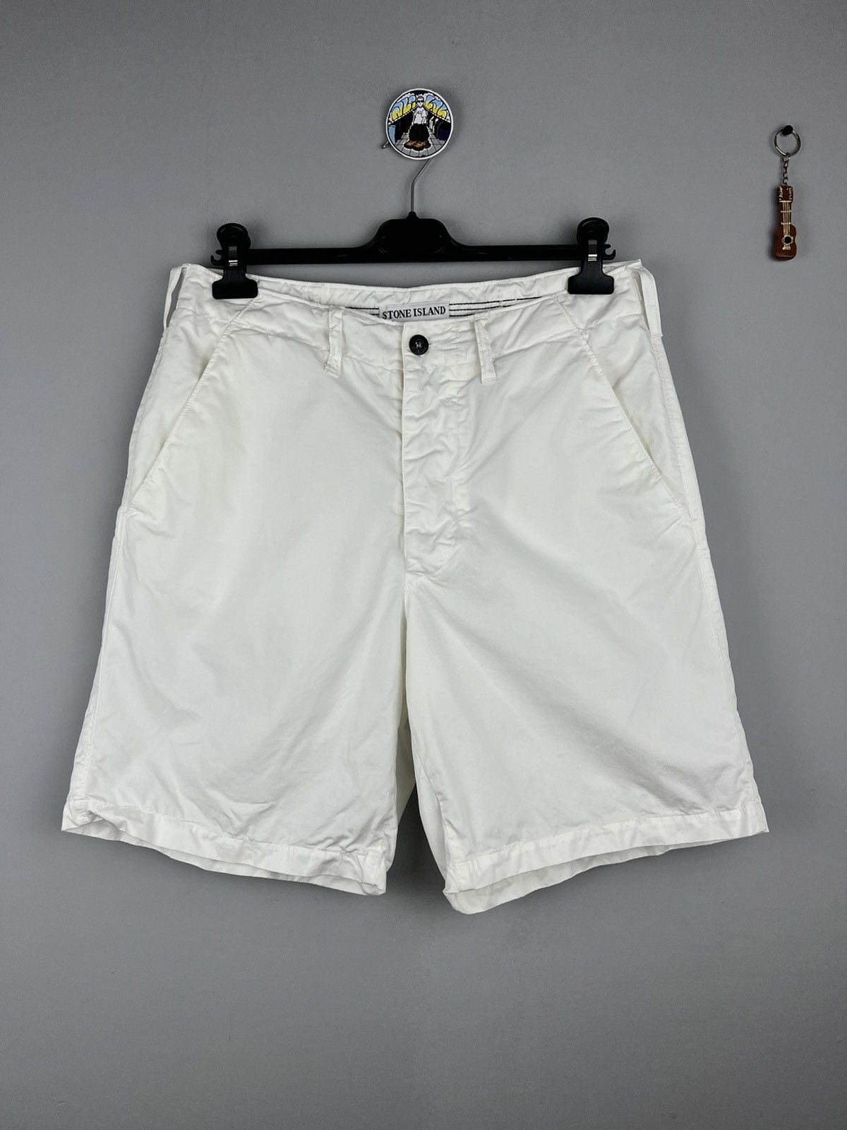 C.P. Company × Stone Island × Vintage Stone Island Vintage Yachting Shorts Chino White Size US 32 / EU 48 - 1 Thumbnail