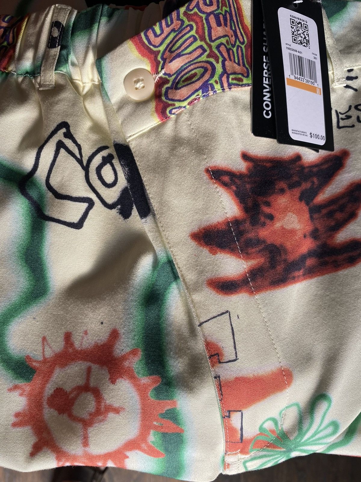 Come Tees × Converse Converse x Come Tees Floral Triangle Chino Pants S Size US 30 / EU 46 - 4 Thumbnail
