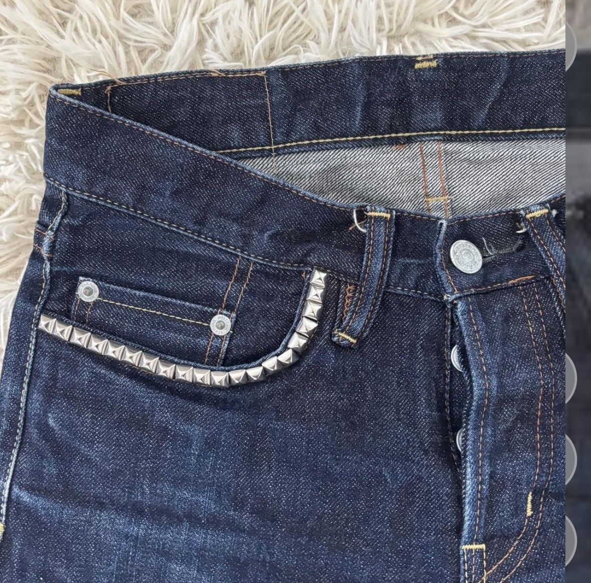 Hysteric Glamour Hysteric glamour dark wash studded skinny jeans Size 27" / US 4 / IT 40 - 6 Thumbnail