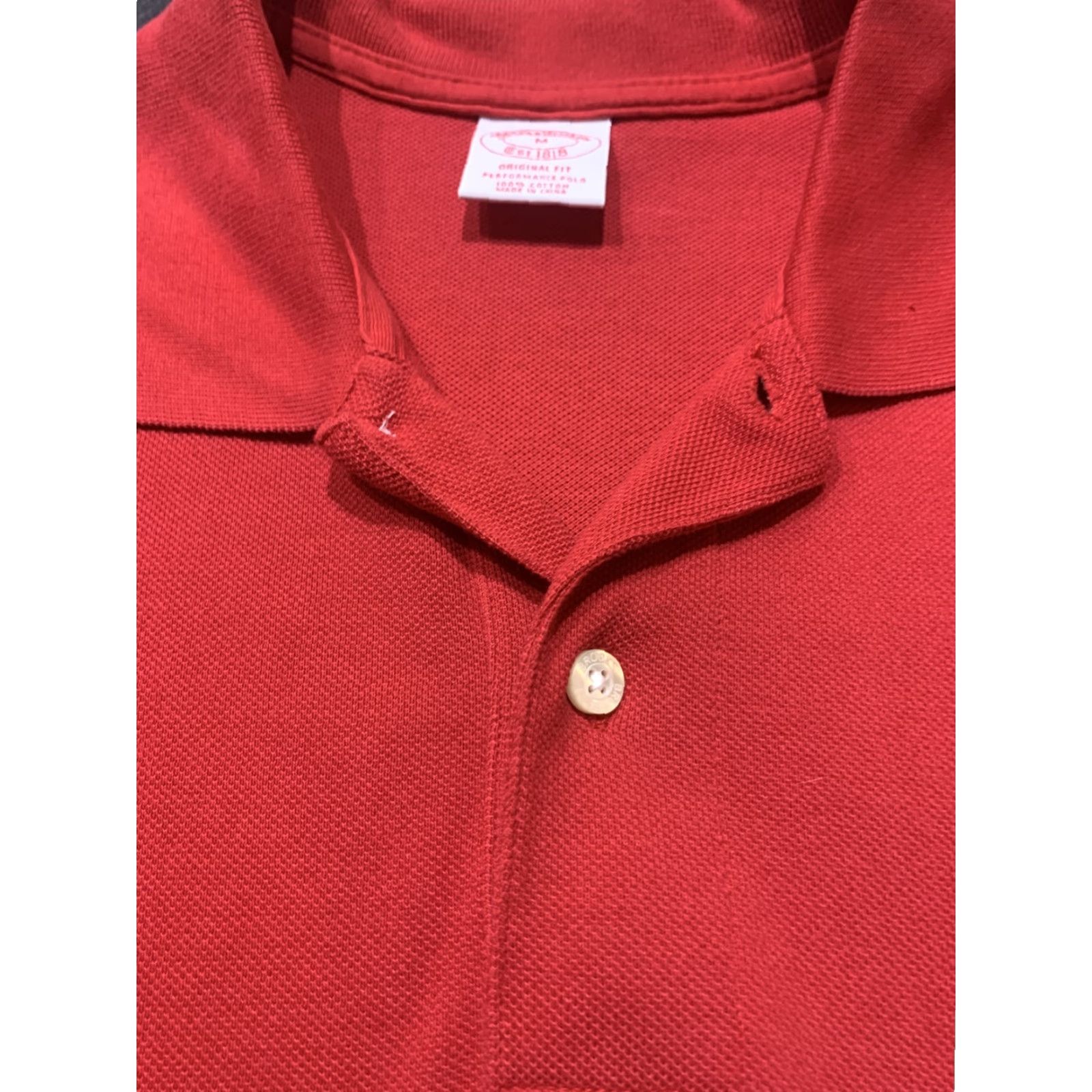 Brooks Brothers BROOKS BROTHERS 1818 Solid Polo Shirt Adult Medium Red Mens Size US M / EU 48-50 / 2 - 3 Thumbnail