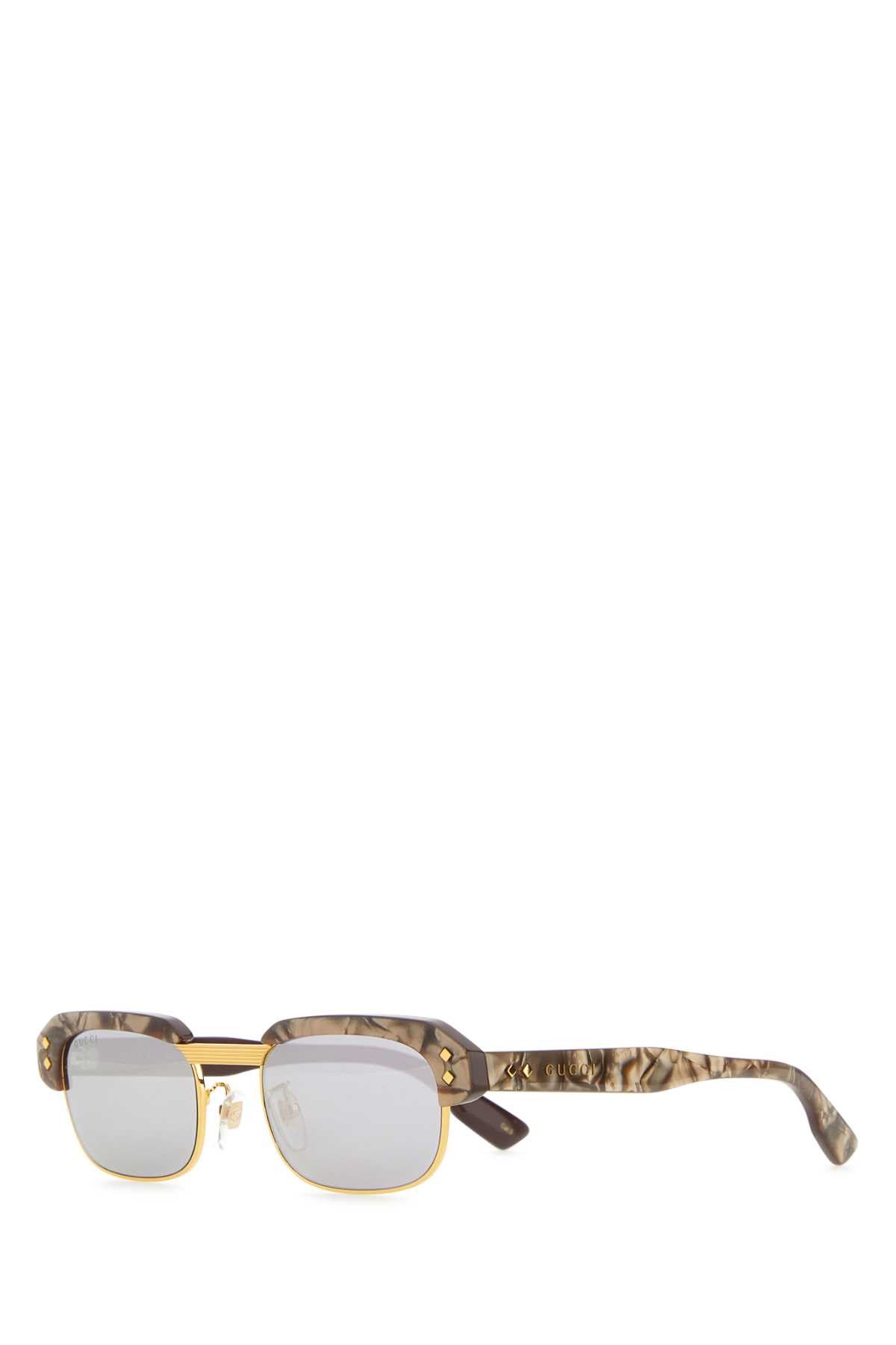Gucci Printed Acetate And Metal Sunglasses Size ONE SIZE - 1 Thumbnail