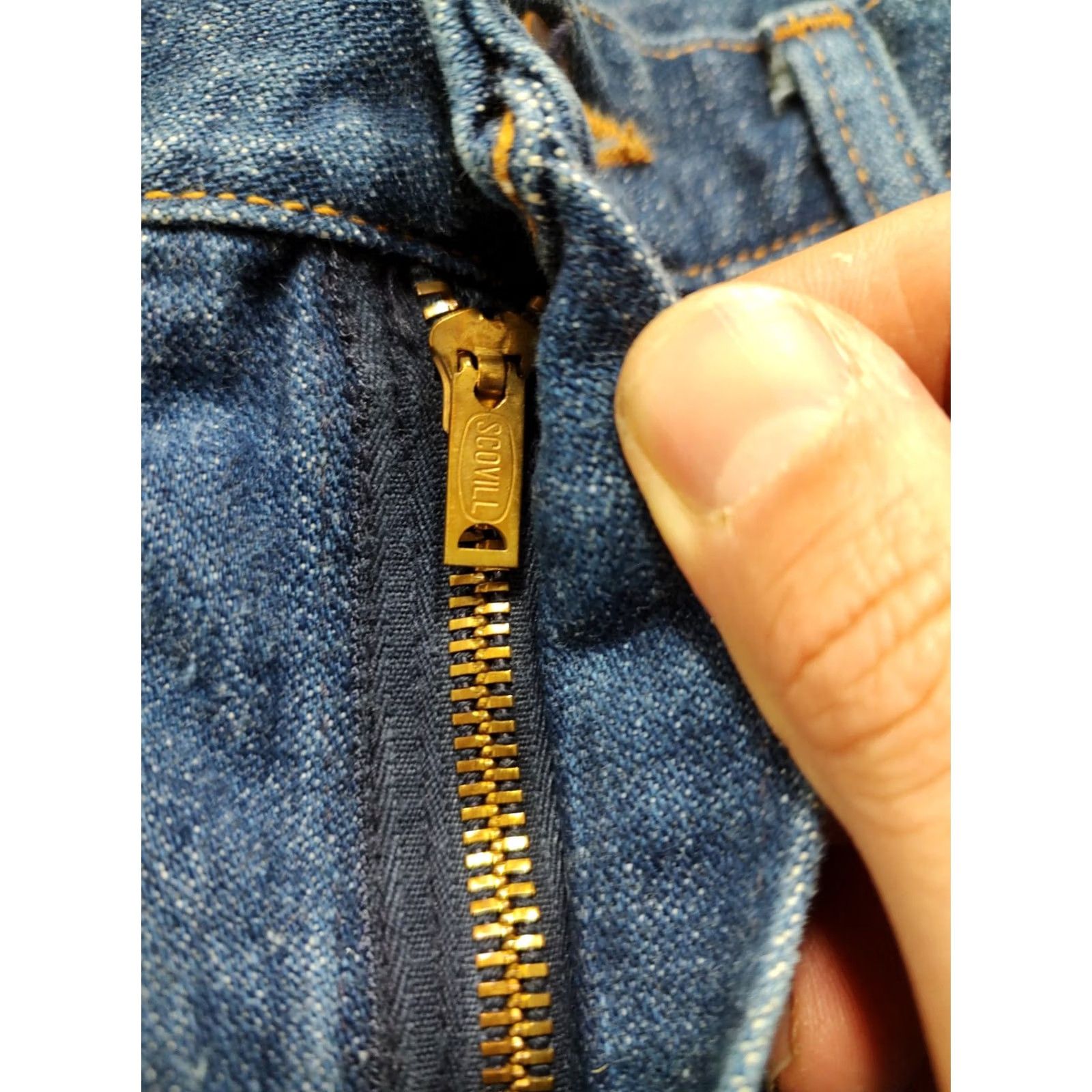Bell VINTAGE Maverick Blue Bell Jeans 28x29 Regular Straight 60s 70s Wrangler Denim Size US 28 / EU 44 - 7 Thumbnail