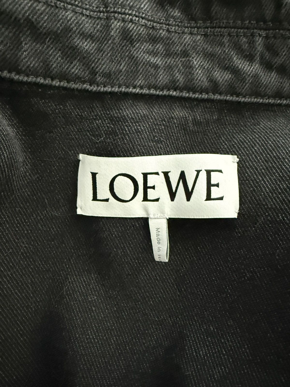 Loewe Loewe black anagram denim jacket Size US M / EU 48-50 / 2 - 6 Thumbnail