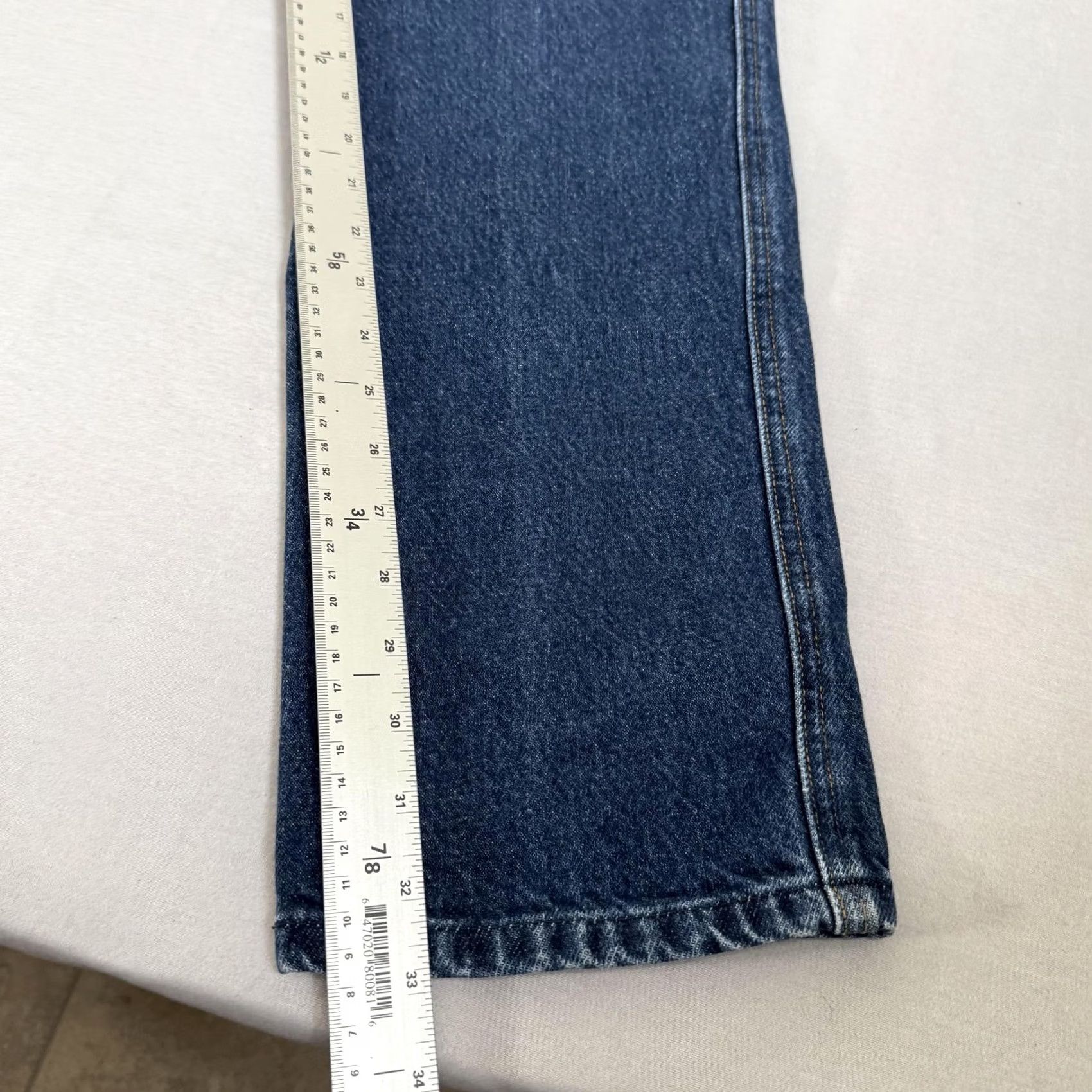 Vintage Rocky Mountain Jeans Womens 6 Blue Bare Back Slim Fit Denim Pants Western 90s Size 28" / US 6 / IT 42 - 5 Thumbnail