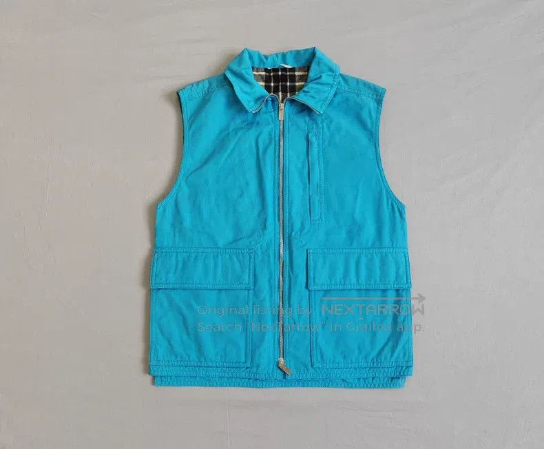 Hermes Hermes Men's vest jacket, light blue, fully lined with 100 Size US S / EU 44-46 / 1 - 1 Thumbnail