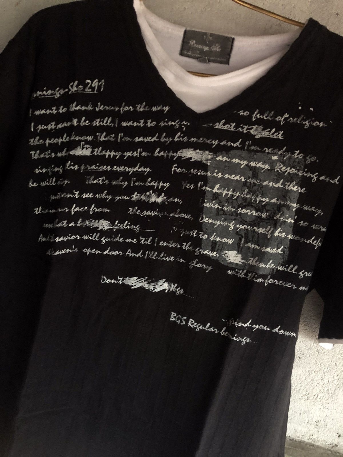 If Six Was Nine × Japanese Brand × Le Grande Bleu (L.G.B.) Berning sho Poem Goth Punk tshirt Size US L / EU 52-54 / 3 - 2 Thumbnail