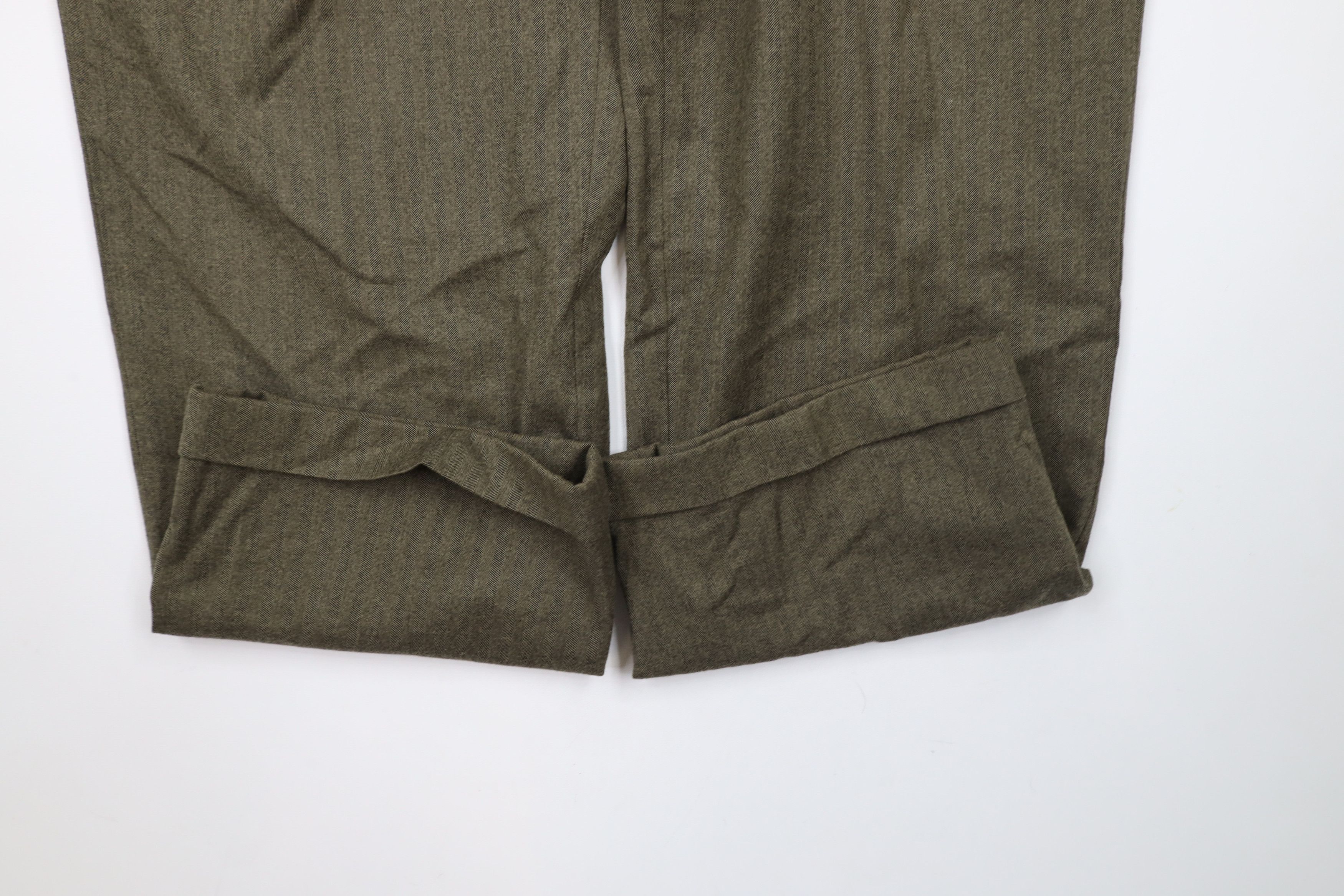 Vintage Vintage 90s Streetwear Herringbone Wide Leg Chino Pants Size US 36 / EU 52 - 5 Thumbnail