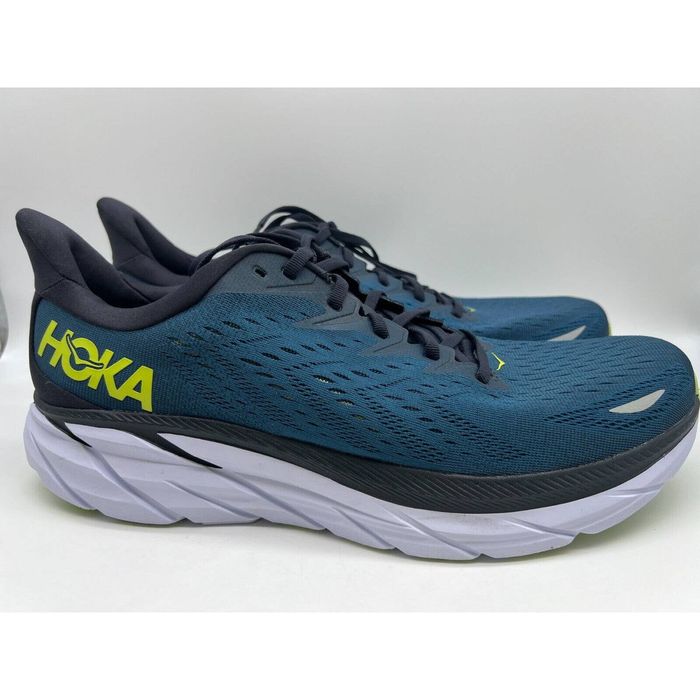 Hoka One One Hoka One Men Clifton 8 Blue Coral Butterfly Running Size ...