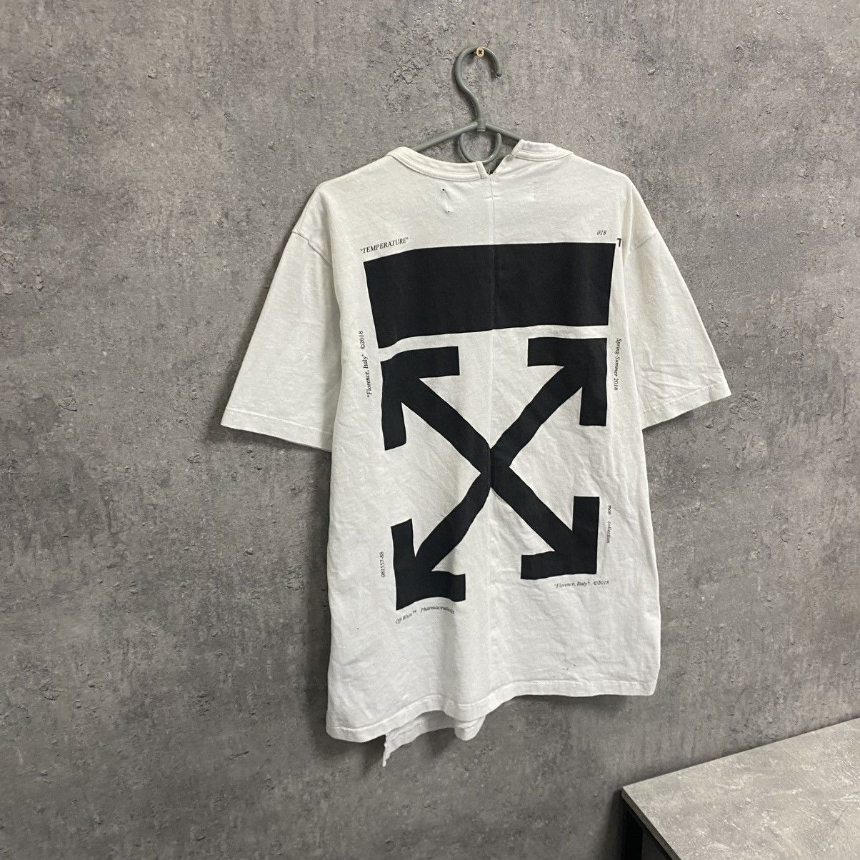 Off-White OFF WHITE Temperature Map Spliced T-Shirt Size US M / EU 48-50 / 2 - 12 Thumbnail