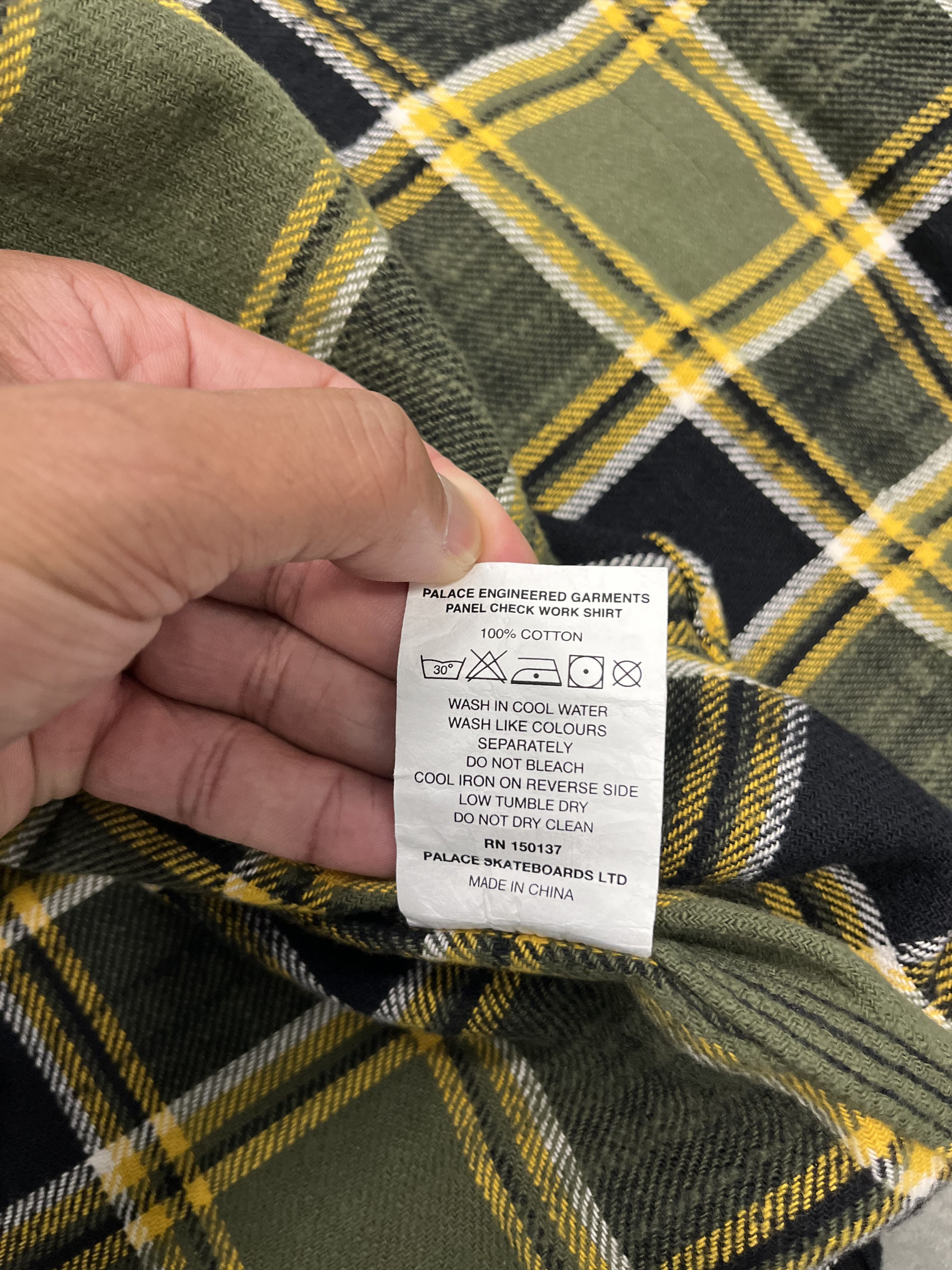 Palace Palace x Engineered Garments Panel Check Work Shirt XL Size US XL / EU 56 / 4 - 3 Thumbnail