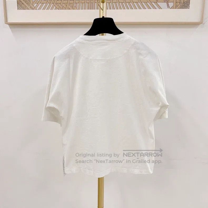 Hermes Hermes White T-shirt Size XS / US 0-2 / IT 36-38 - 2 Thumbnail