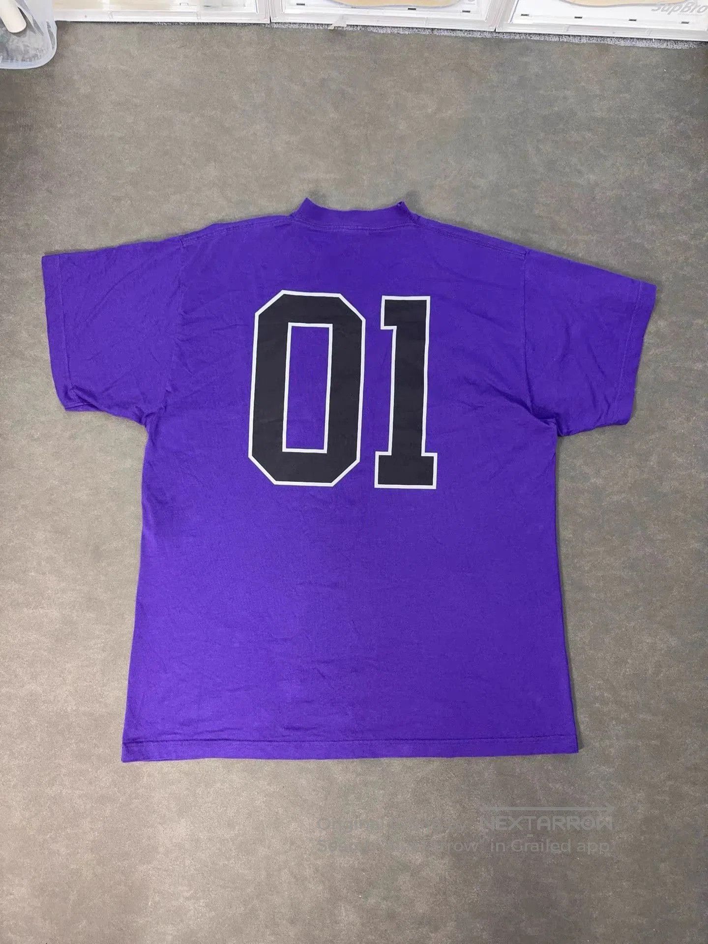 Balenciaga Purple Short Sleeve Graphic Shirt Size M. Size US M / EU 48-50 / 2 - 2 Thumbnail