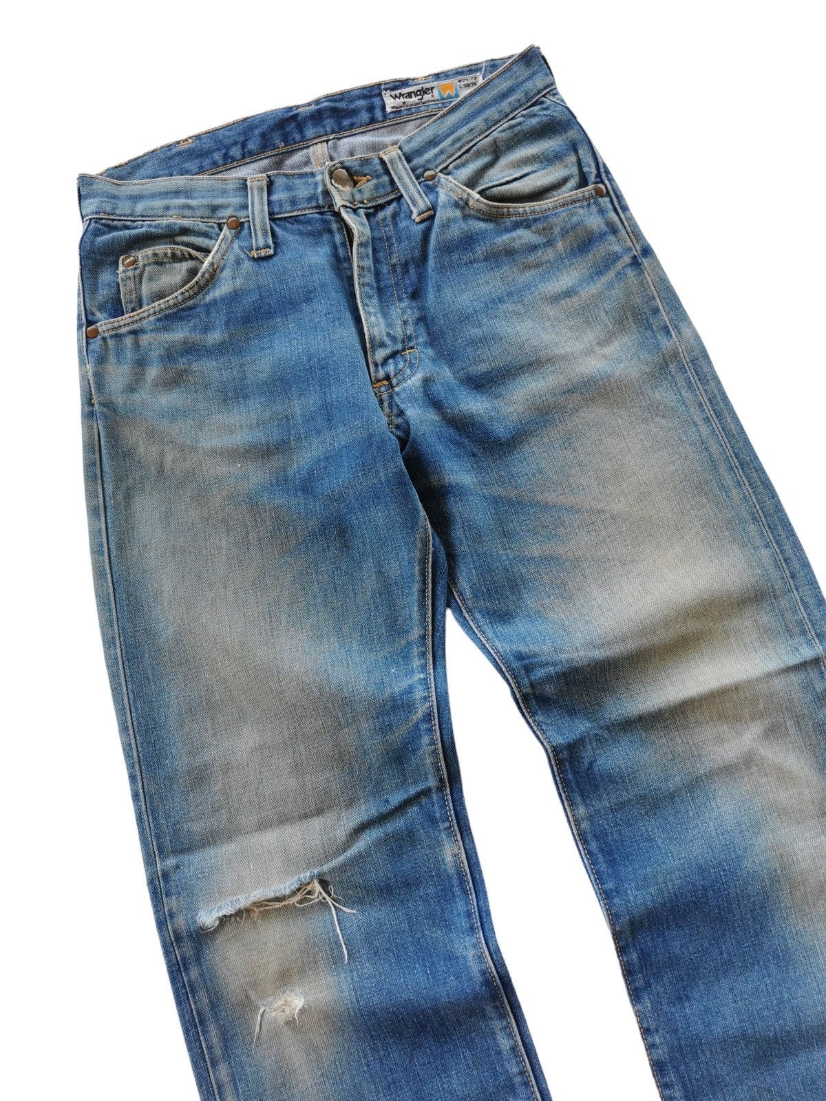 Levi's Vintage Wrangler Faded Jeans 28x35 Size US 28 / EU 44 - 2 Thumbnail