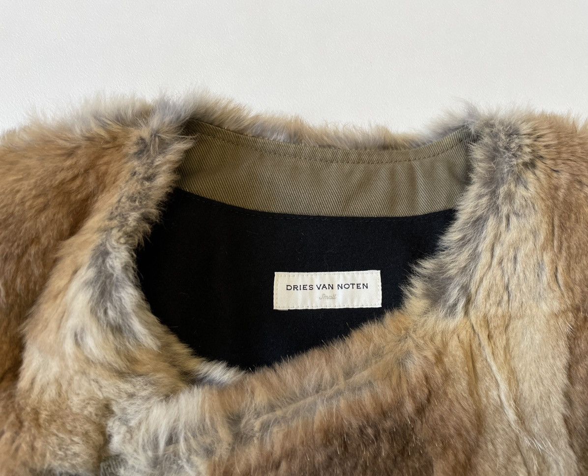 Dries Van Noten A/W 10 Rabbit Fur Biker Vest Size US S / EU 44-46 / 1 - 5 Thumbnail