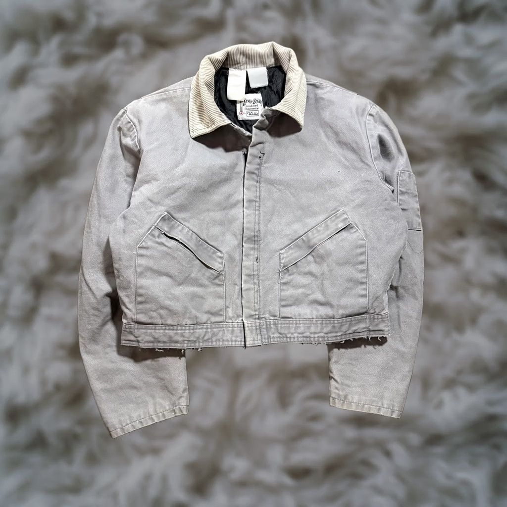 Walls VINTAGE Walls Jacket Detroit Style XL Grey Cropped Workwear Distressed Size US XL / EU 56 / 4 - 1 Thumbnail