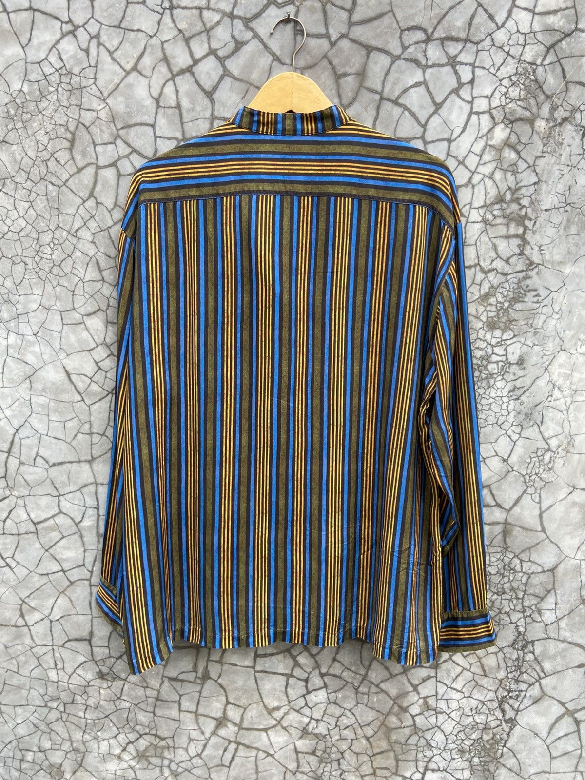 TOGA VIRILIS AW2021 Toga Virilis 50s Classics Stripe Asymetric Shirts Size US L / EU 52-54 / 3 - 11 Thumbnail