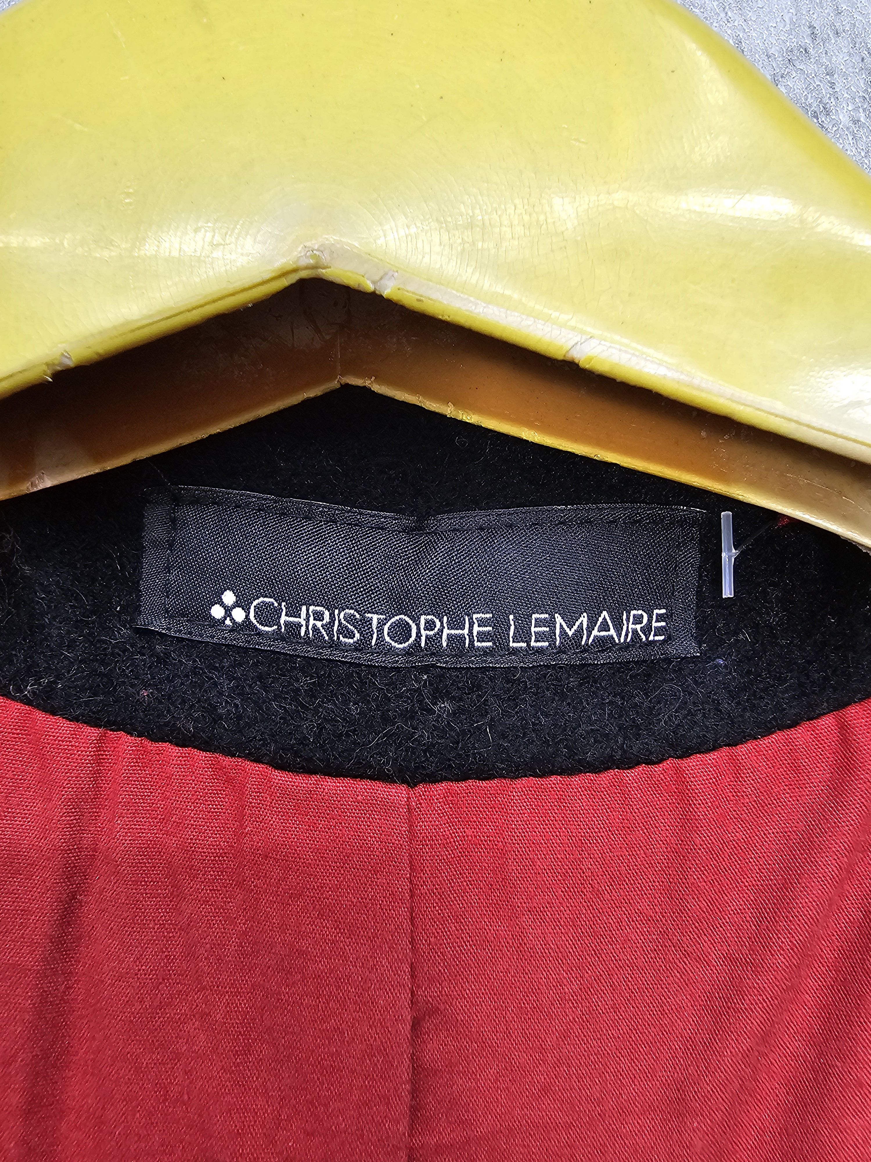 Christophe Lemaire Vintage CHRISTOPHE LEMAIRE Winter Black Wool Jacket J0091 Size US L / EU 52-54 / 3 - 12 Thumbnail