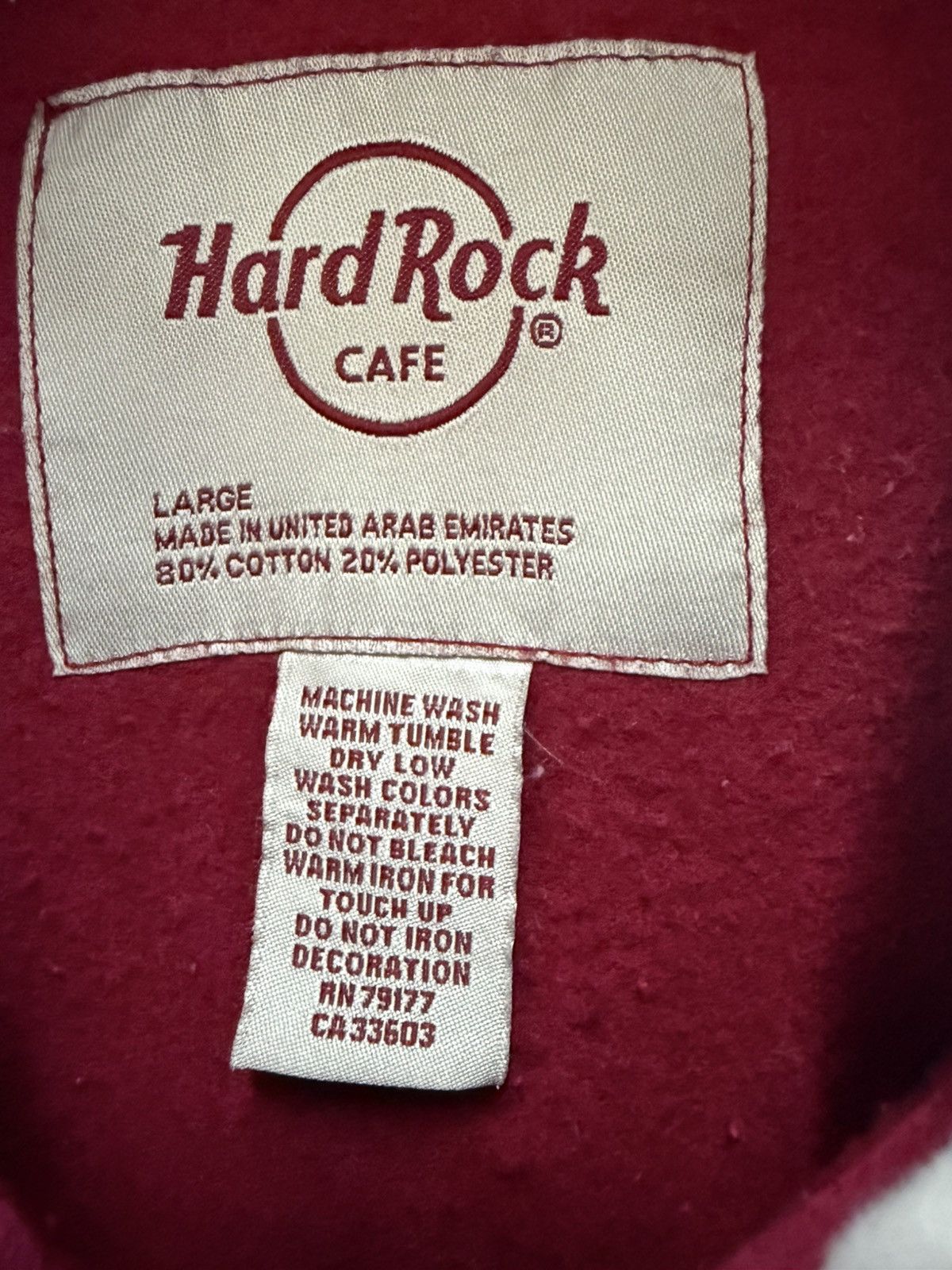 Hard Rock Cafe 🔥 United Arab Emirates HARD ROCK Cafe Hoodie - L Size M / US 6-8 / IT 42-44 - 7 Thumbnail
